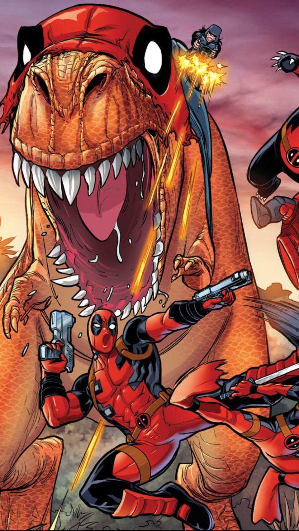 960x1704 Deadpool And Spider Man Wallpaper