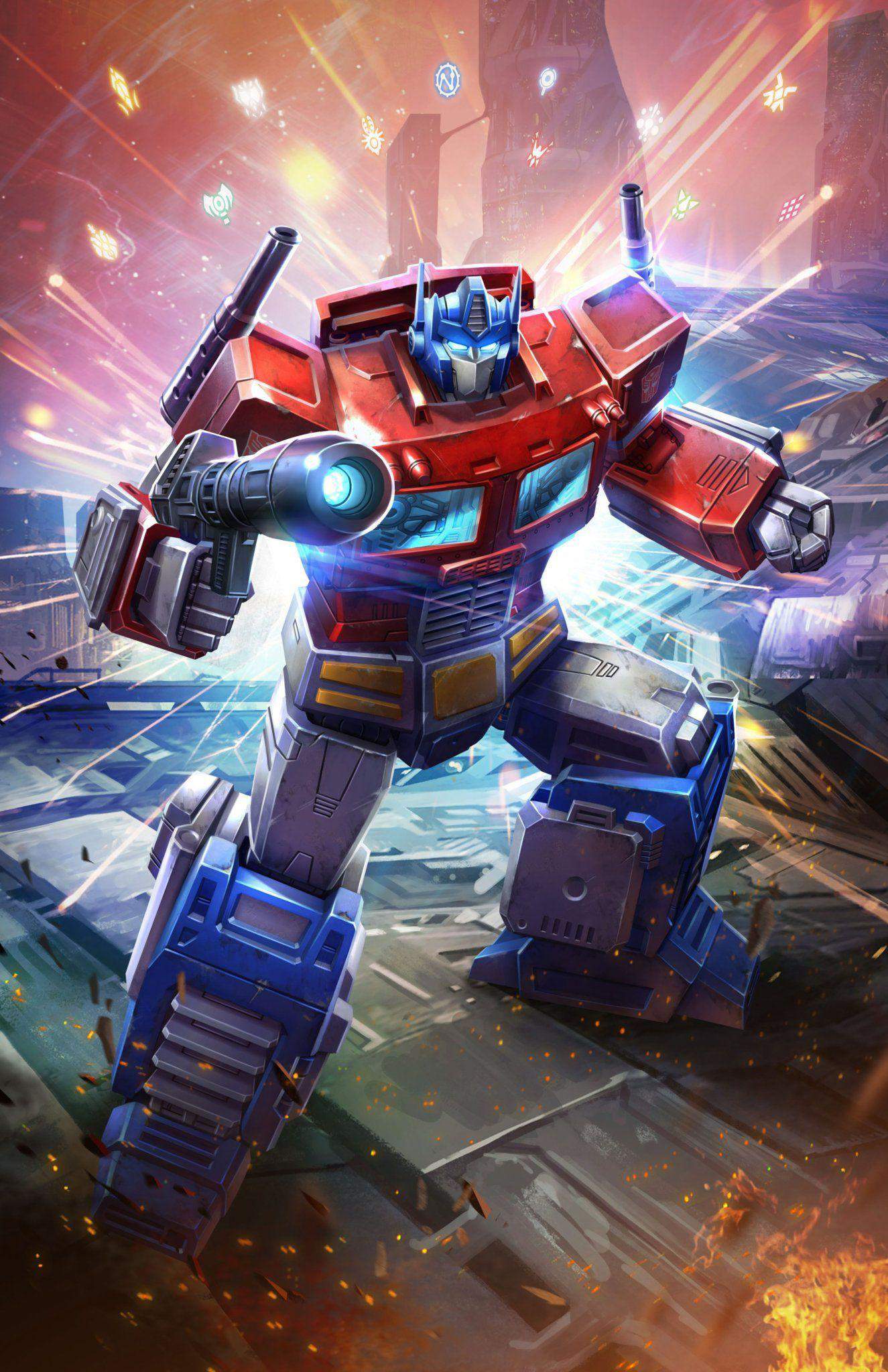 1325x2048 Optimus Prime Sailor Moon crossover