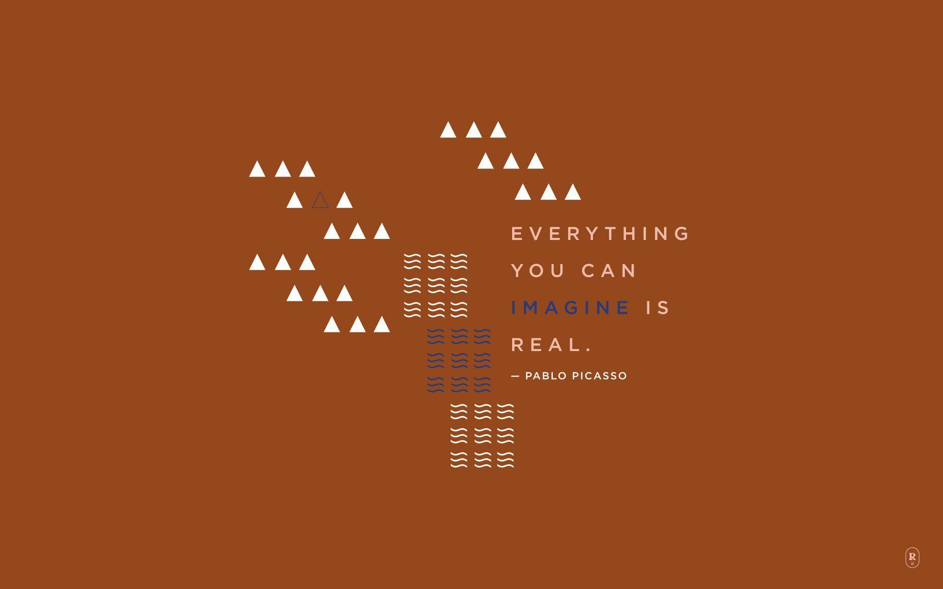 1856x1161 Wallpaper Downloads with Inspirational Pablo Picasso Quote & Co