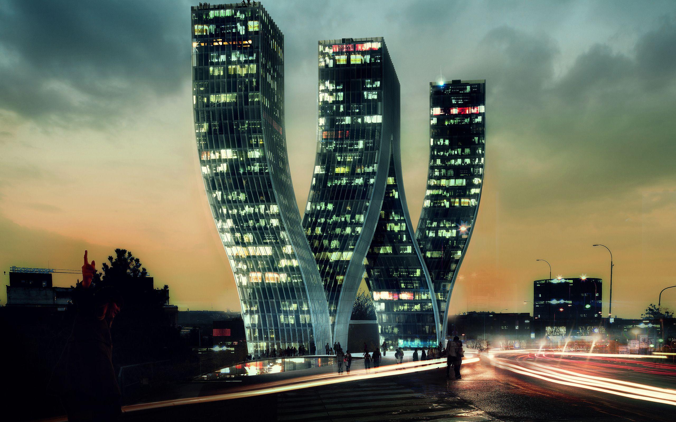 2560x1600 Walter Towers, Prague, Czech Republic Wallpaper
