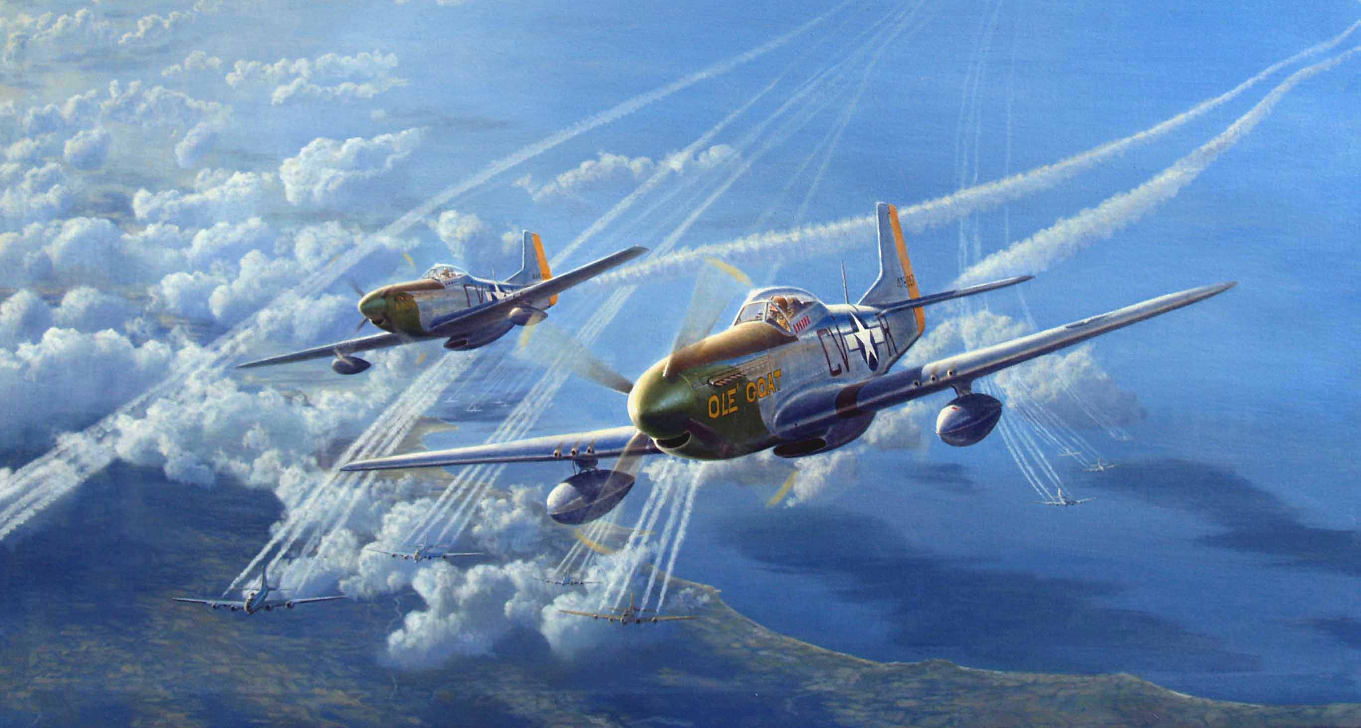 Wallpaper ID 112918  North American P51 Mustang World War II aircraft  free download