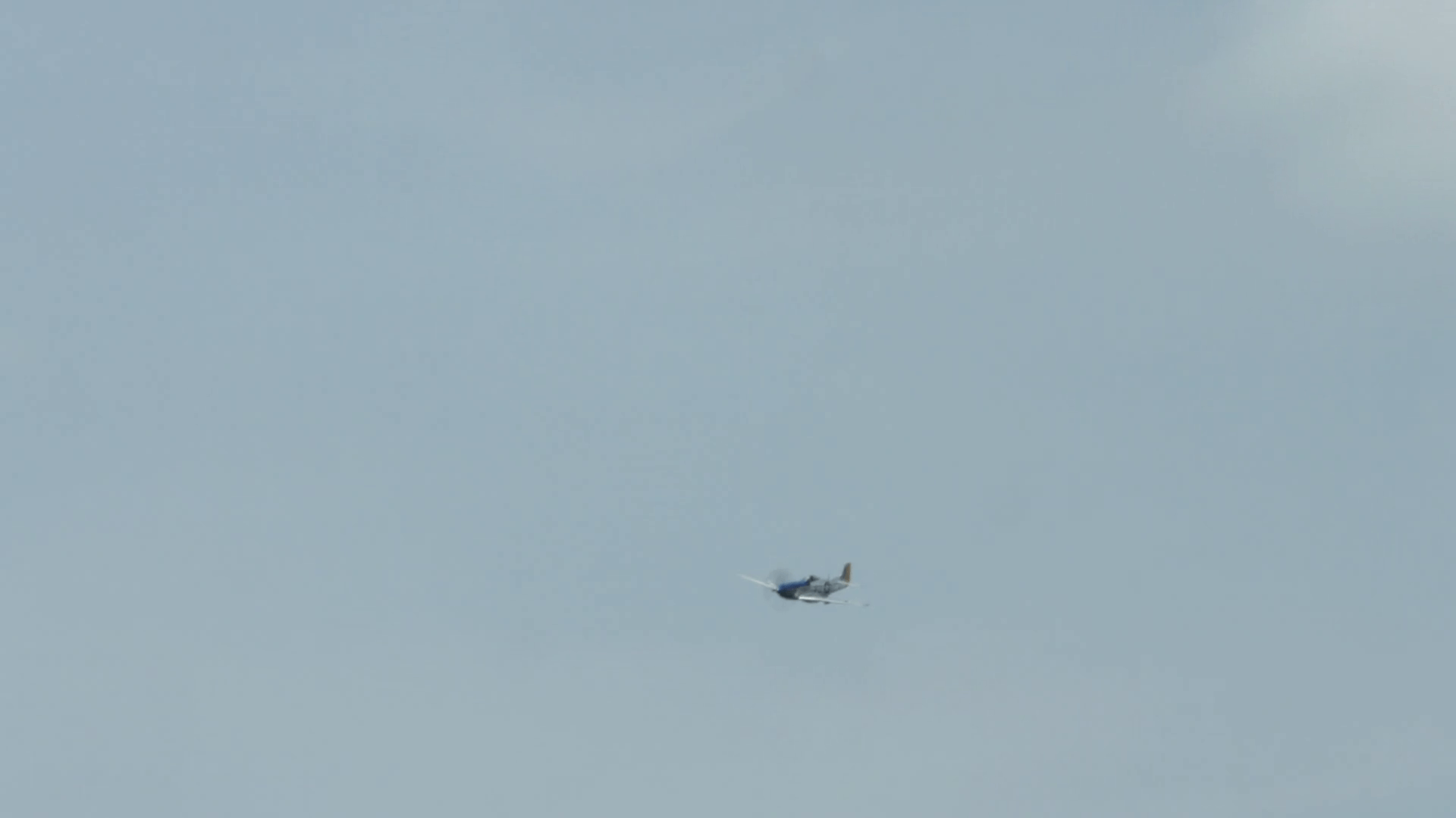 1920x1080 North American P 51 Mustang Fighter Plane Flies Past During An Air
