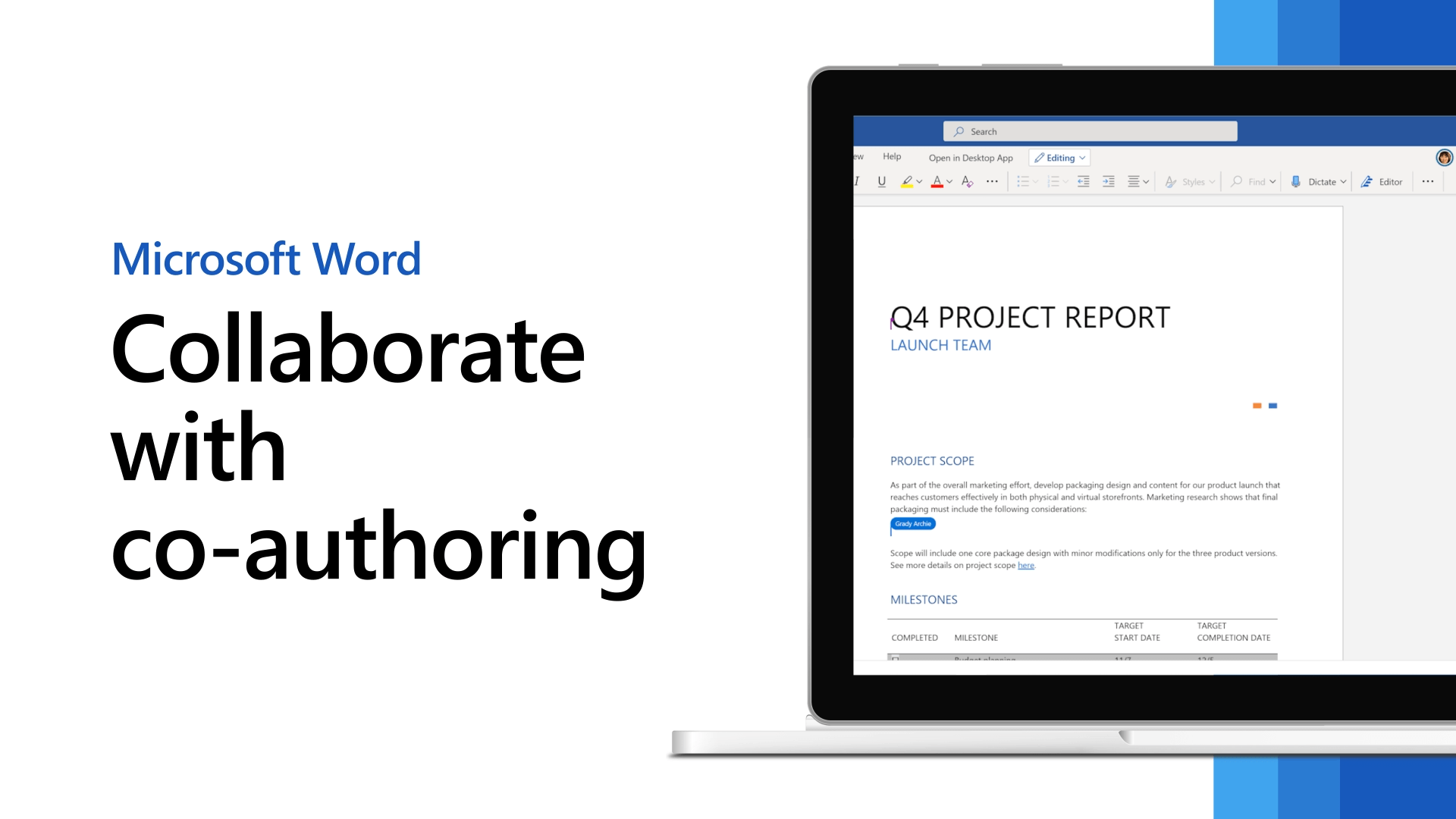 1920x1080 Give and receive feedback in Word
