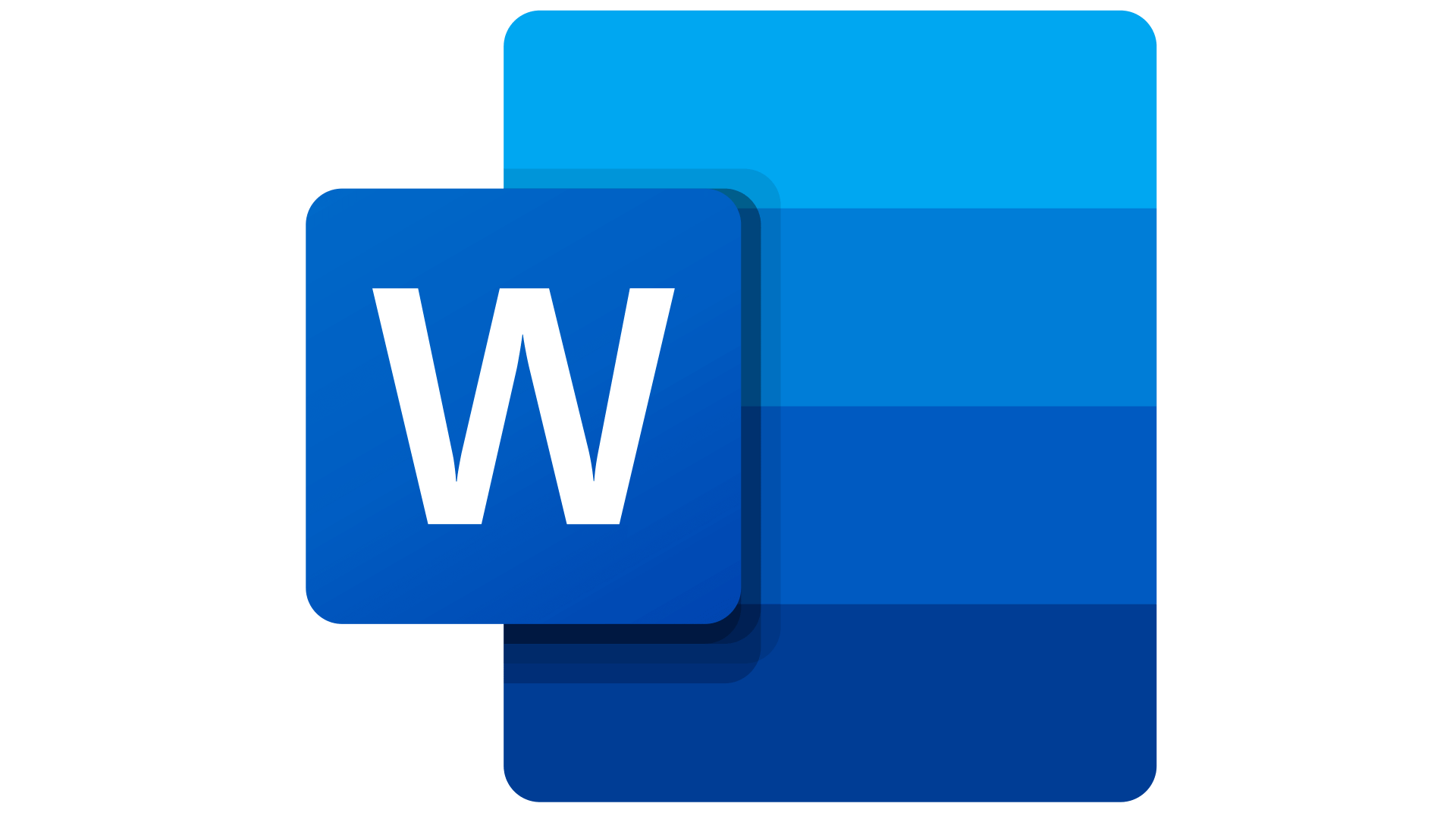 Какое из изображений соответствует логотипу программы microsoft word