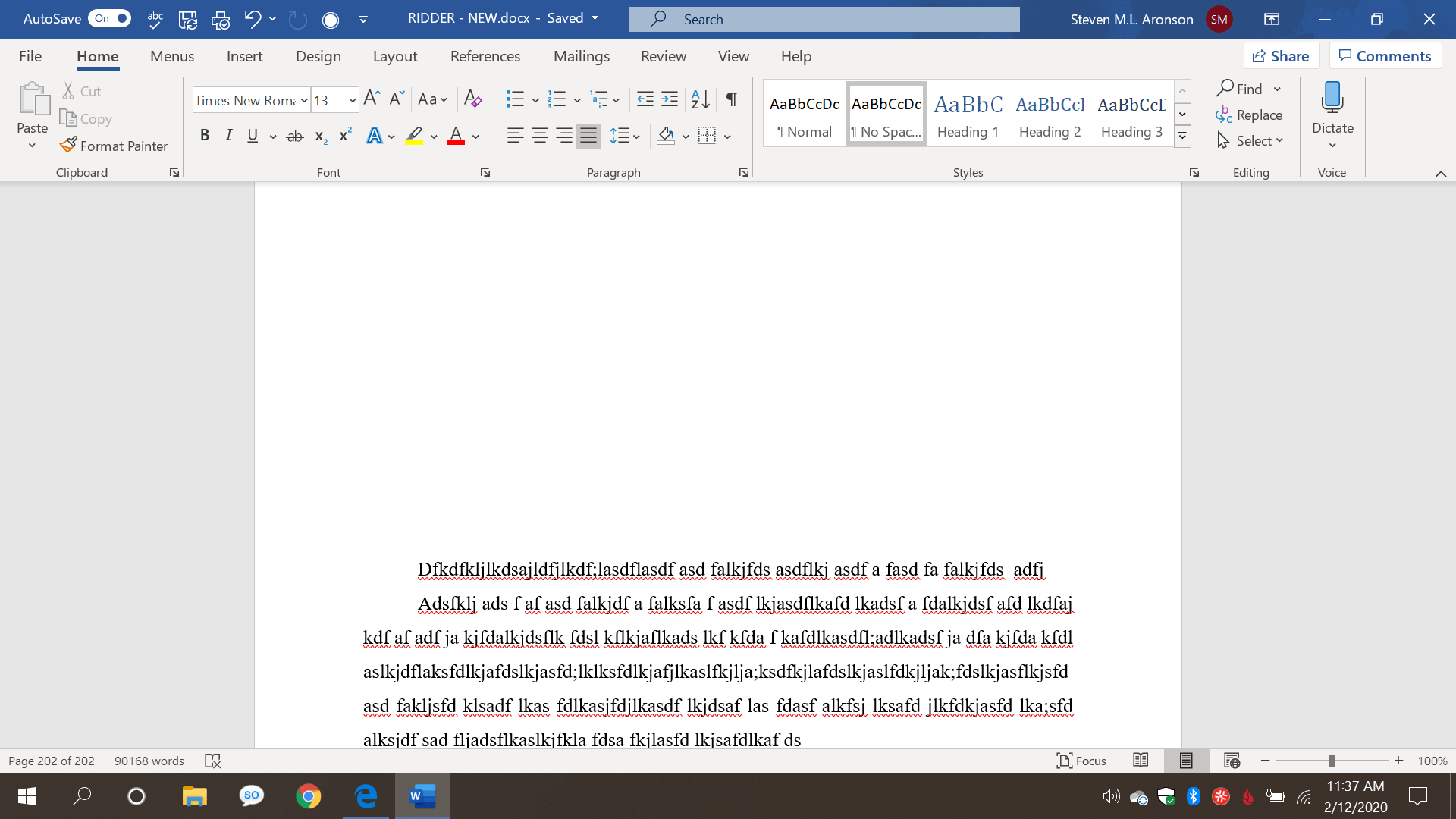1920x1080 MS Word me to write at the bottom of the page so that some