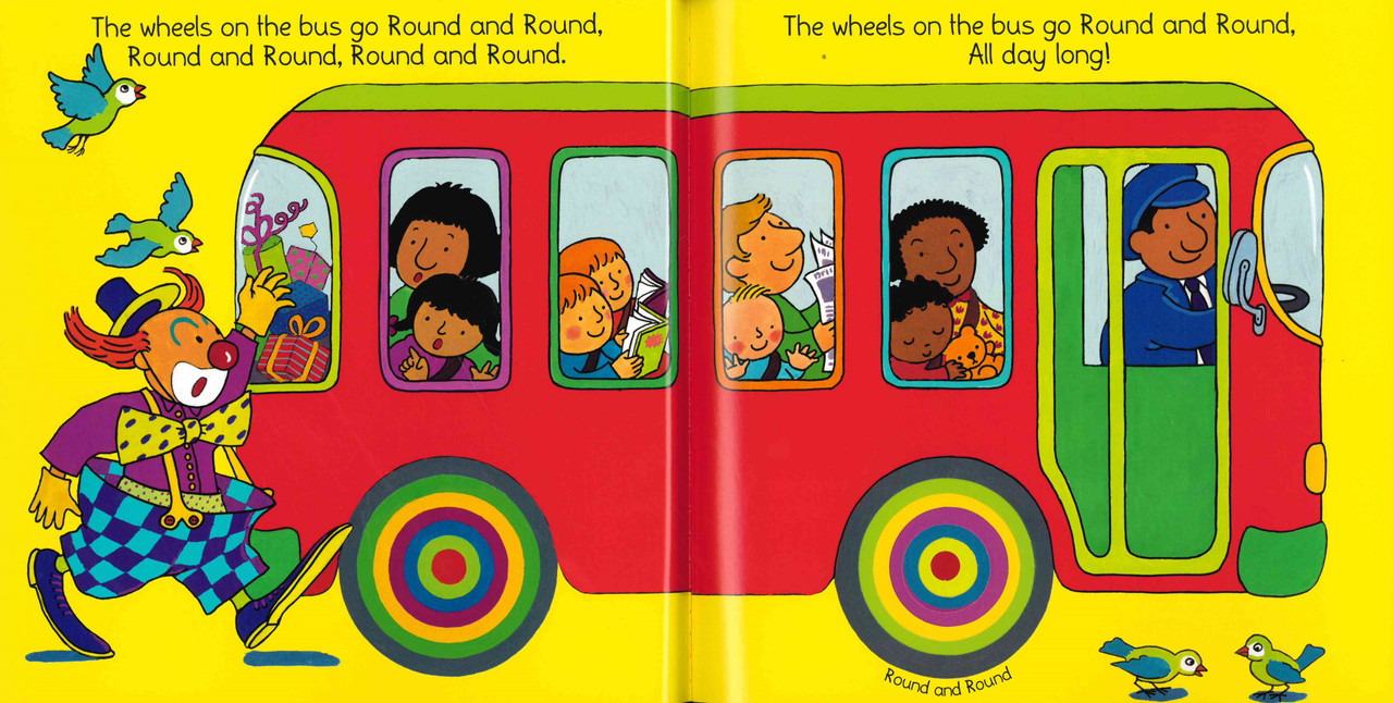 1280x646 The Wheels on the Bus Go Round and Round (Paperback) By The Bushel, LLC