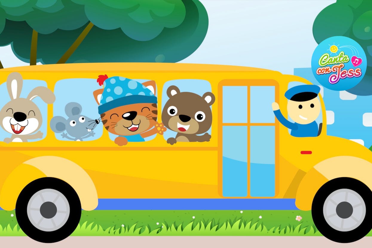 1245x830 The Wheels on the Bus in Spanish: Las Ruedas del Autobús Con Jess