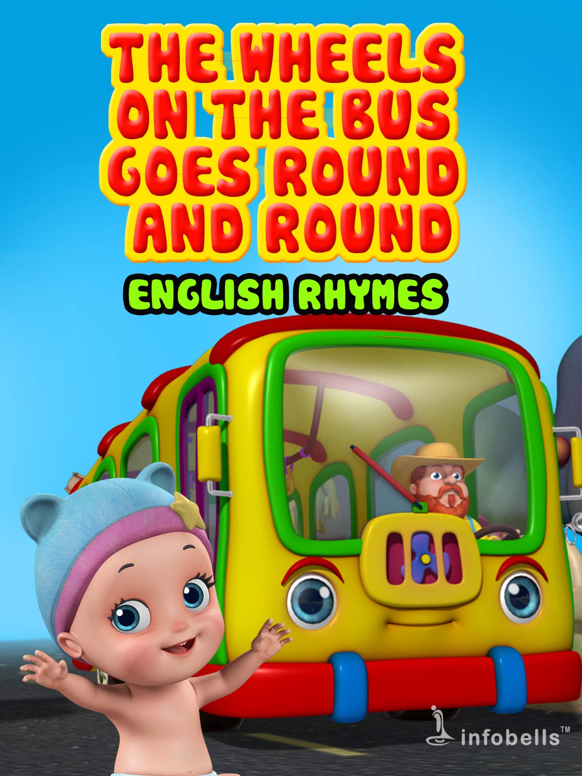 1200x1600 The Wheels On The Bus Goes Round Compilation of Nursery Rhymes : Johnny, Macdonald, Jayalakshmi Kuber: Prime Video