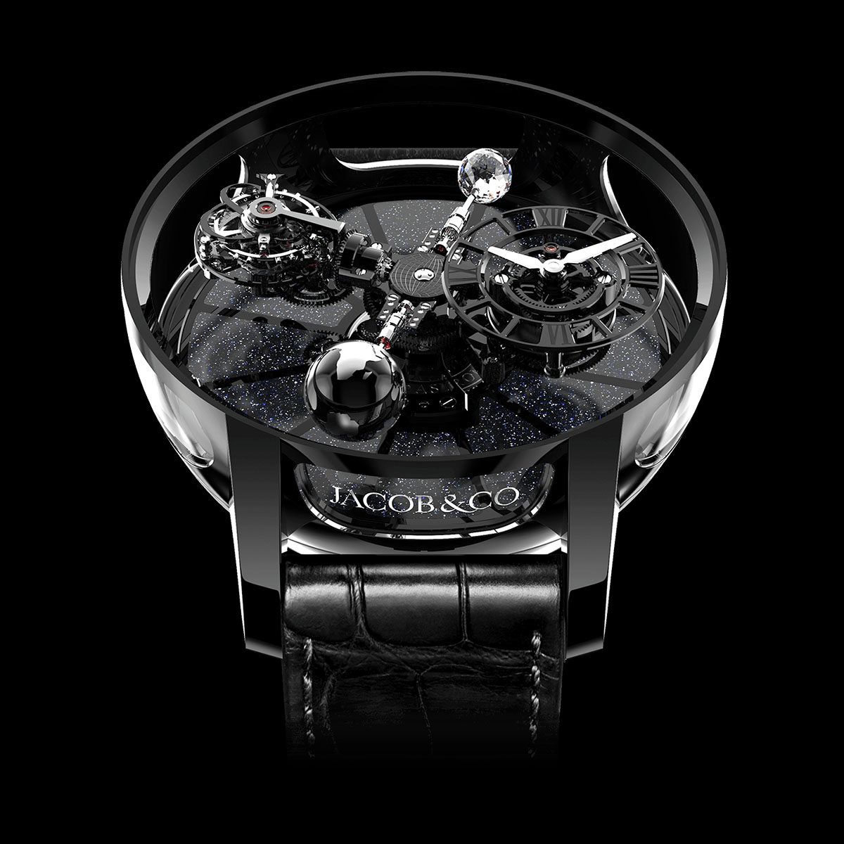 1200x1200 Jacob & Co. Astronomia Tourbillon Black Ceramic & Black Movement. Jacob & Co