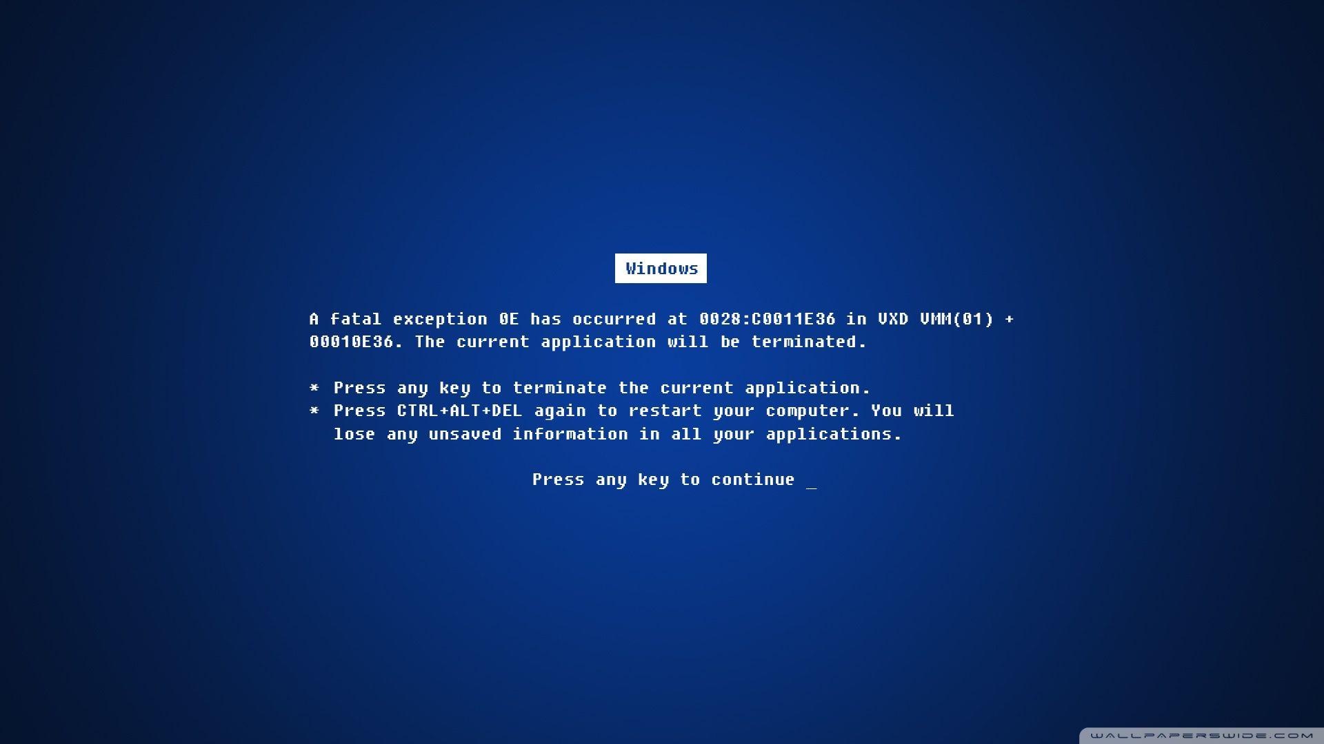 1920x1080 Text Error Microsoft Windows ❤ 4K HD Desktop Wallpaper for 4K Ultra