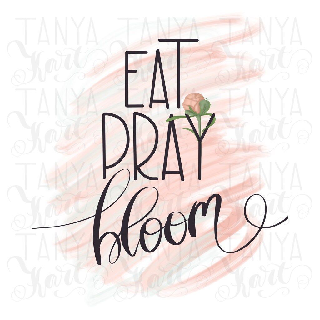 1024x1024 Eat Pray Bloom Religious Design Planner T Shirt Planner