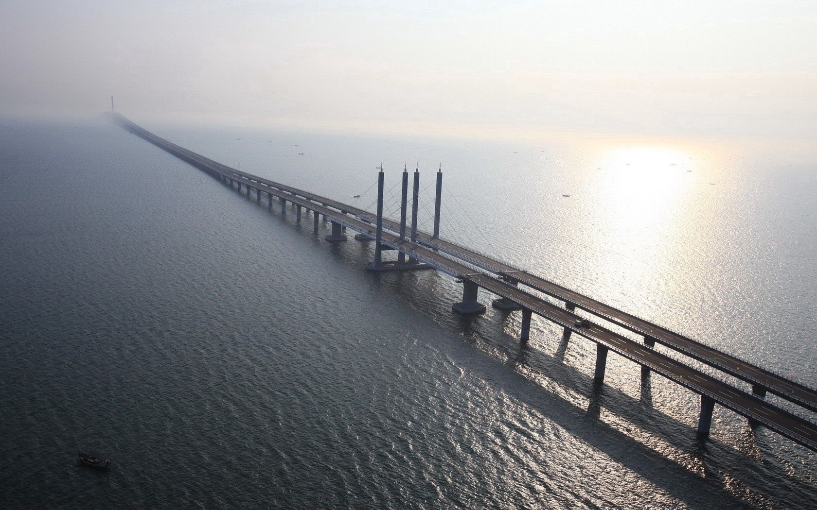 1680x1050 Download Tsingtao Bridge wallpaper for mobile phone, free Tsingtao Bridge HD picture