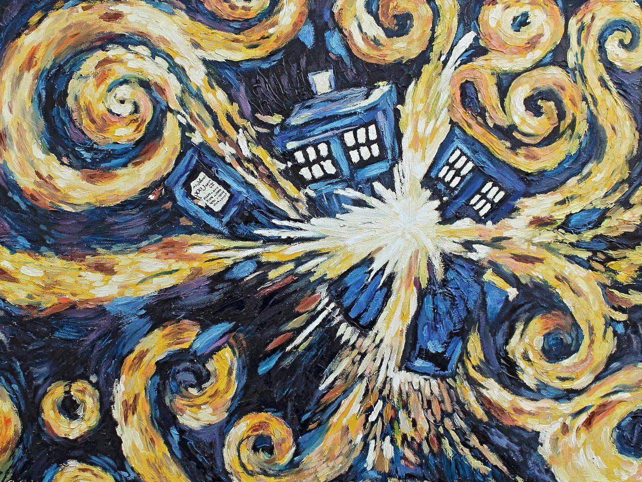 1280x960 Exploding Tardis Wallpaper