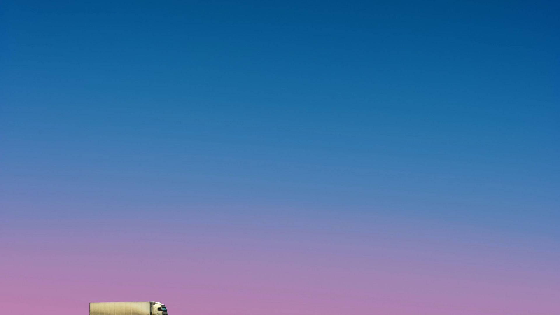 1920x1080 Desktop Wallpaper Minimal, Sunset, Truck, Clean Sky, HD Image, Picture, Background, Ea2fae