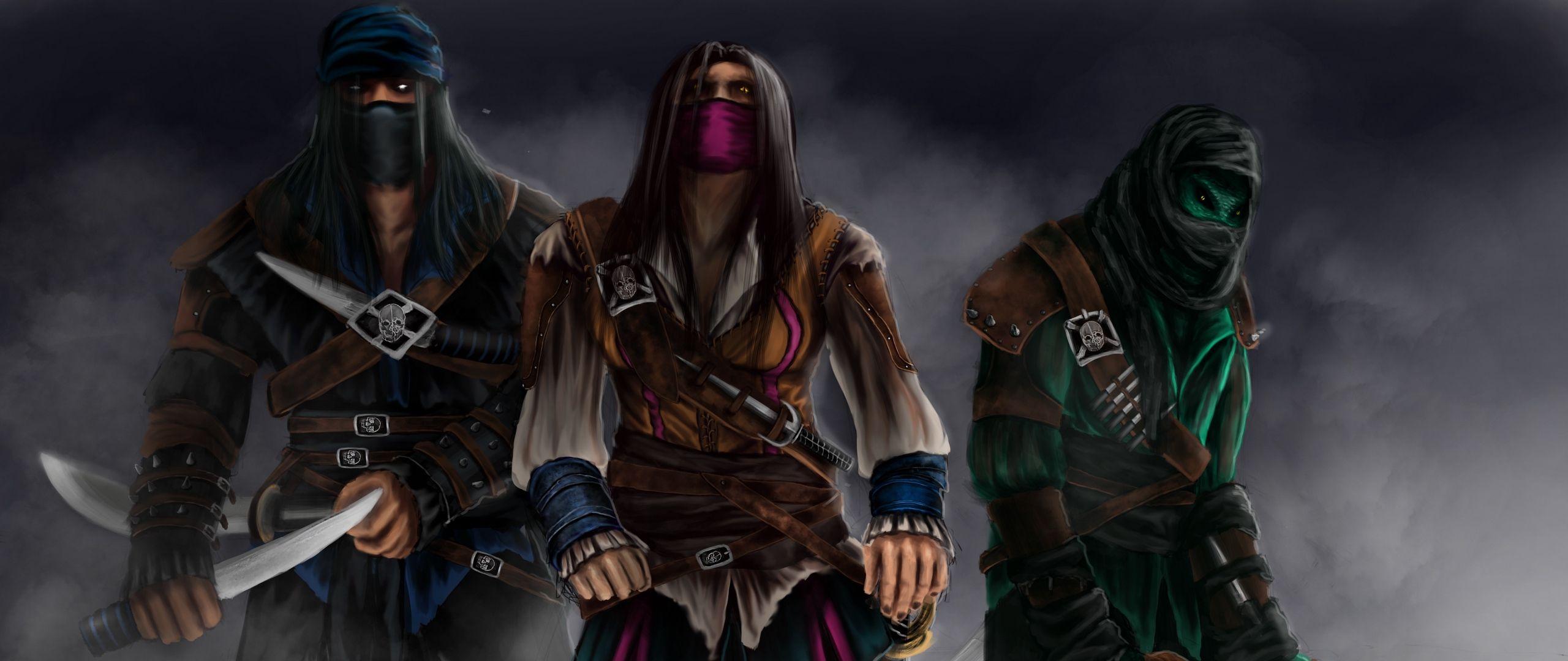 2560x1080 Download Wallpaper 2560x1080 Mortal Kombat, Sub Zero, Rain, Reptile