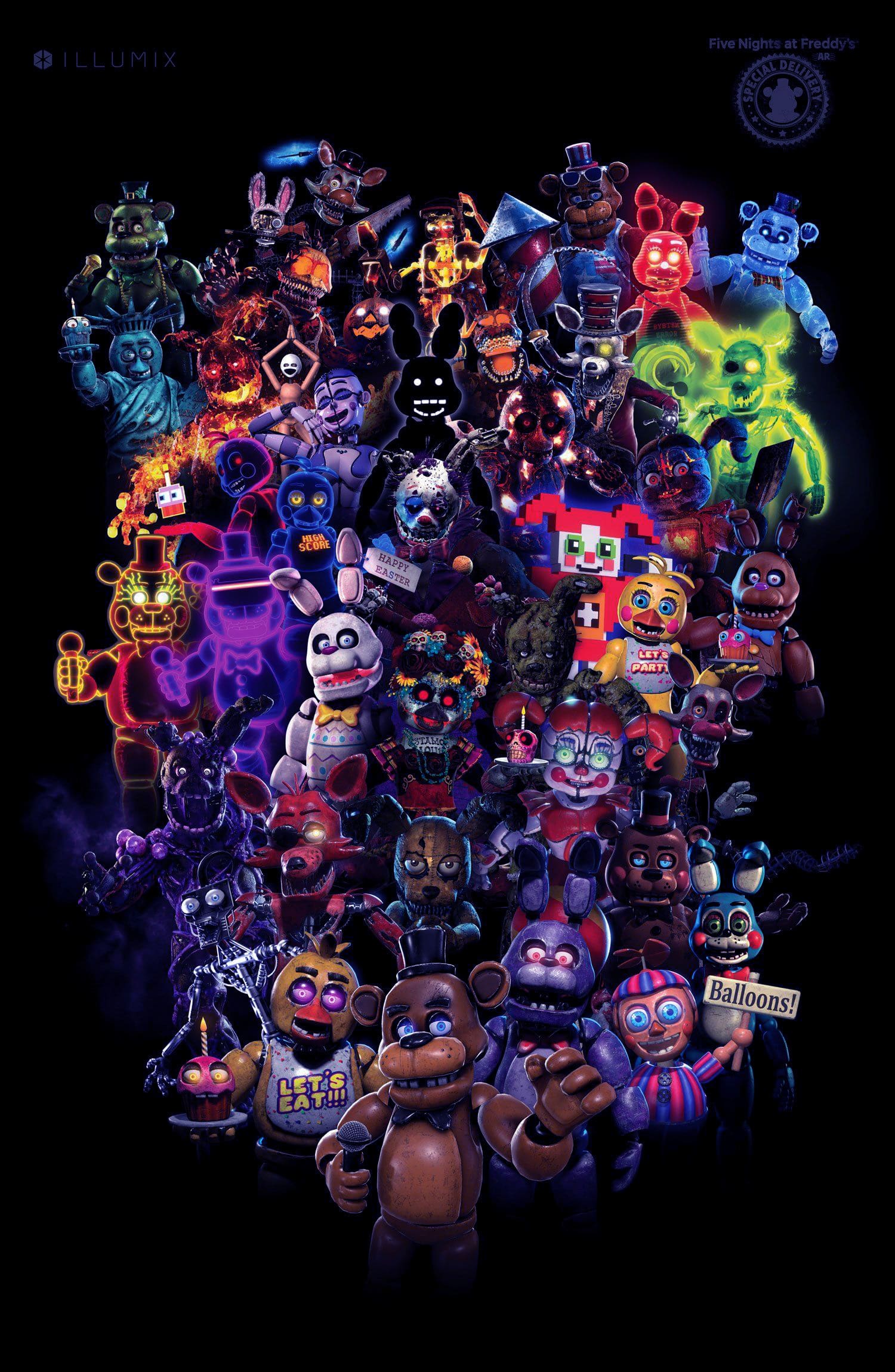 1500x2300 FNaF Wallpaper