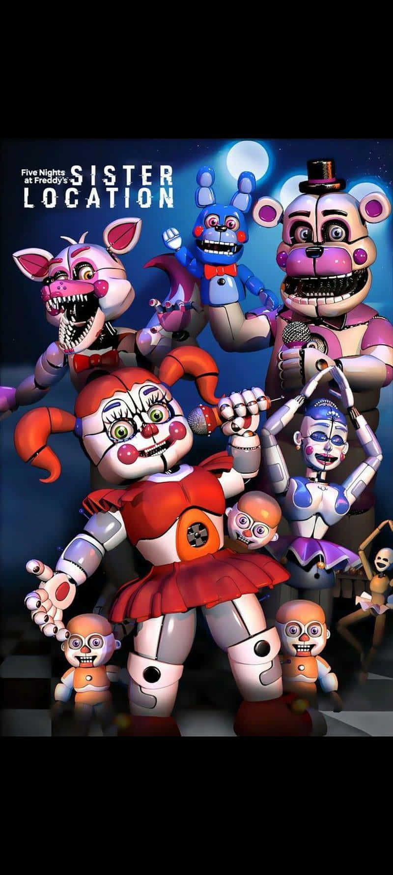 800x1778 Download Five Nights At Freddy's: Sister Location For Phone Wallpaper