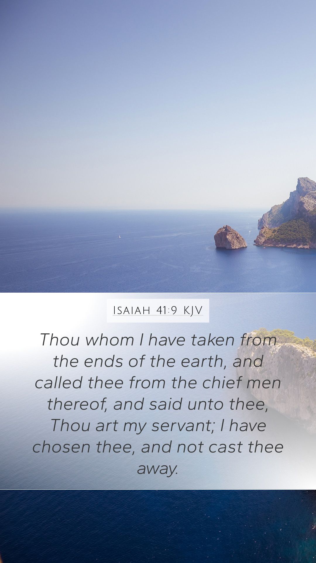 1080x1920 Isaiah 41:9 KJV Mobile Phone Wallpaper whom I have taken from the ends of the