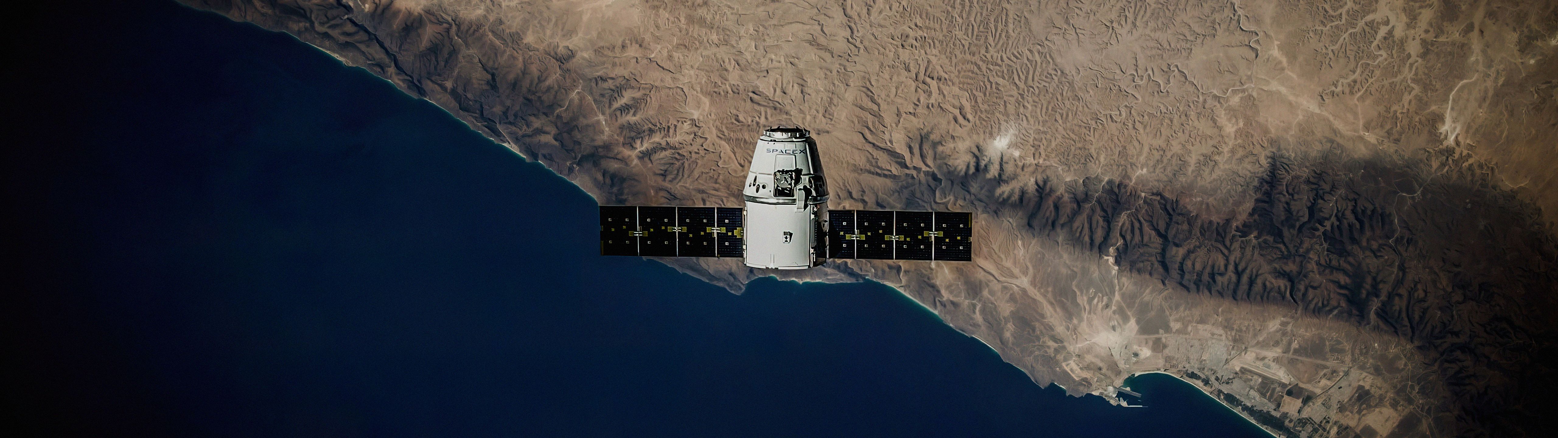 5120x1440 ultrawide, SpaceX, space, landscape, vehiclex1440 Wallpaper