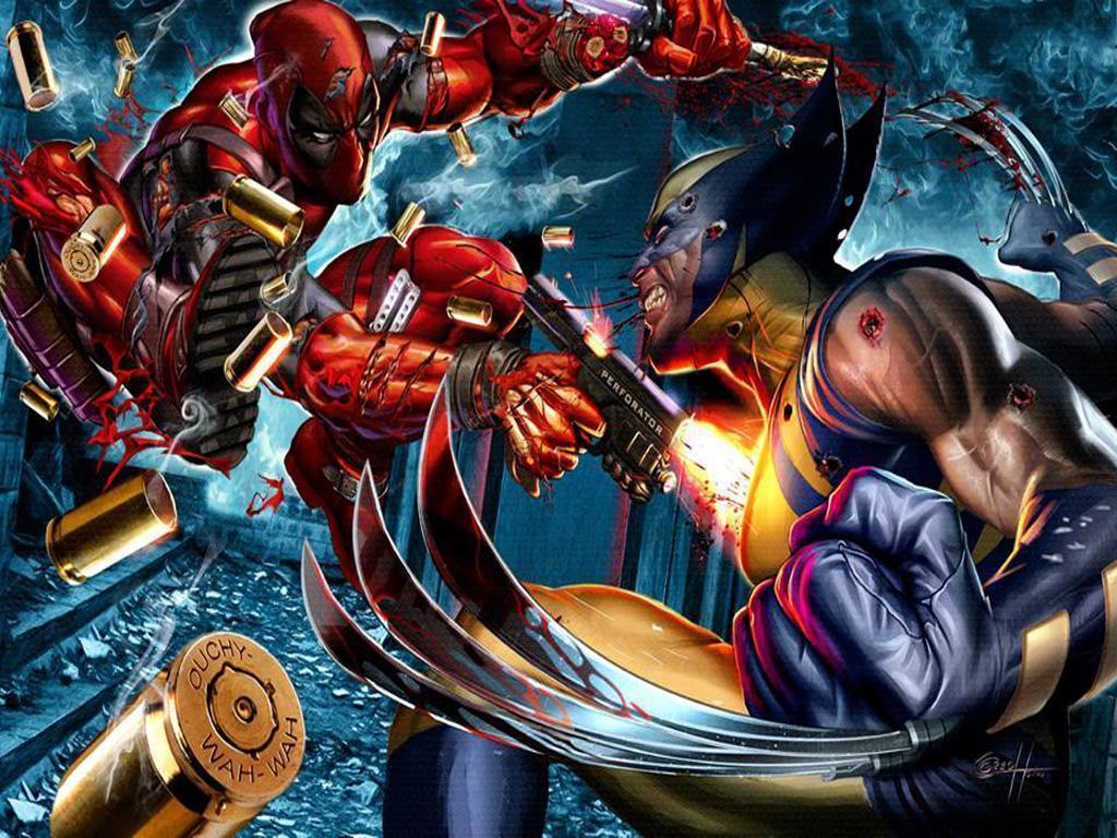 Deadpool vs Wolverine HD 4K Wallpaper 848