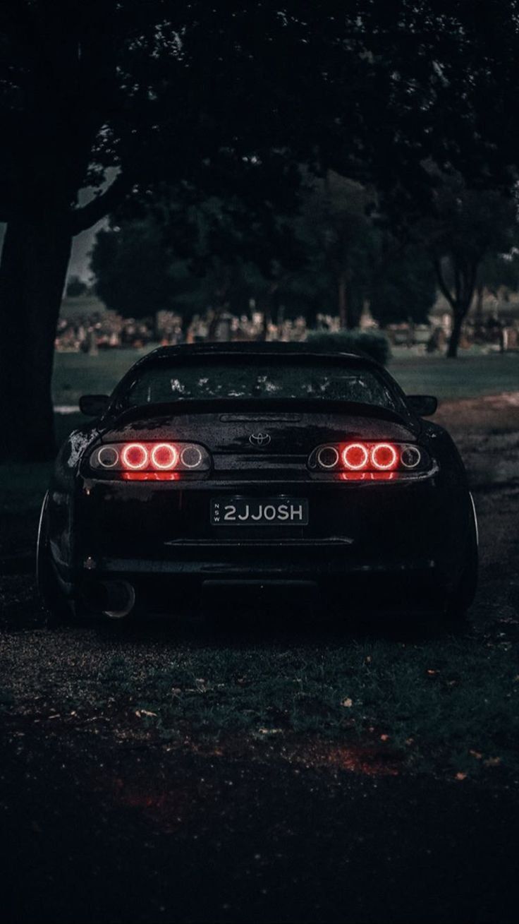 736x1309 Black Supra Car Wallpaper Download