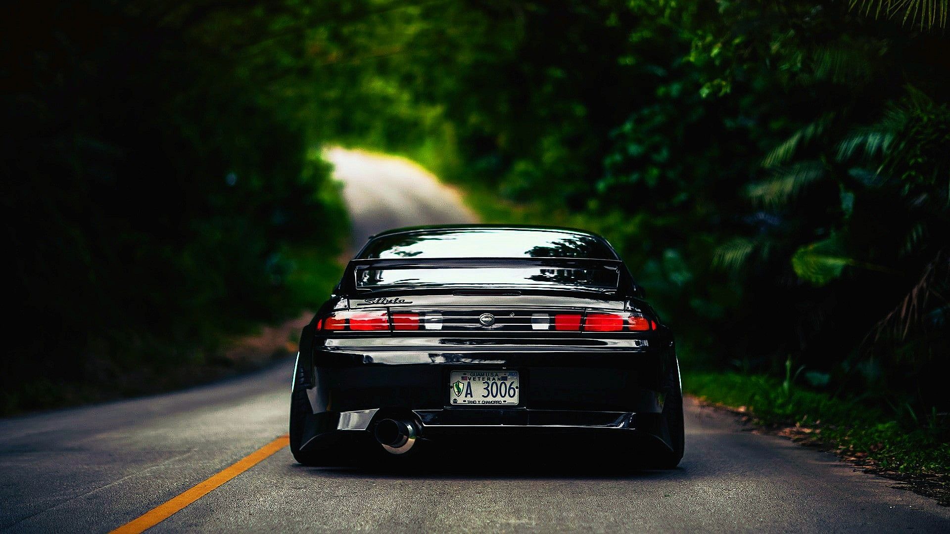 1920x1080 Silvia, car, JDM, vehicle, black cars, asphalt, road Gallery HD Wallpaper