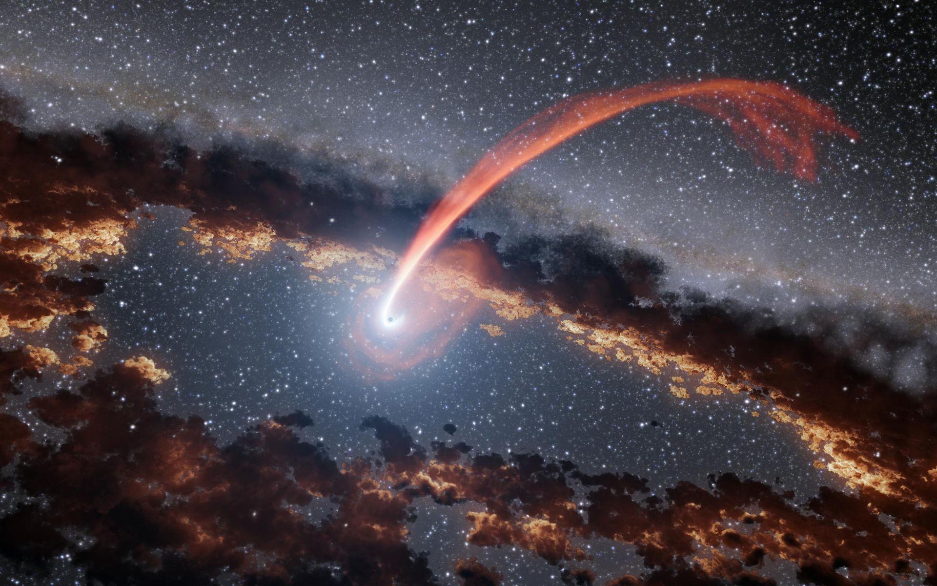 1920x1200 Space Image. Infrared Echoes of a Black Hole Eating a Star