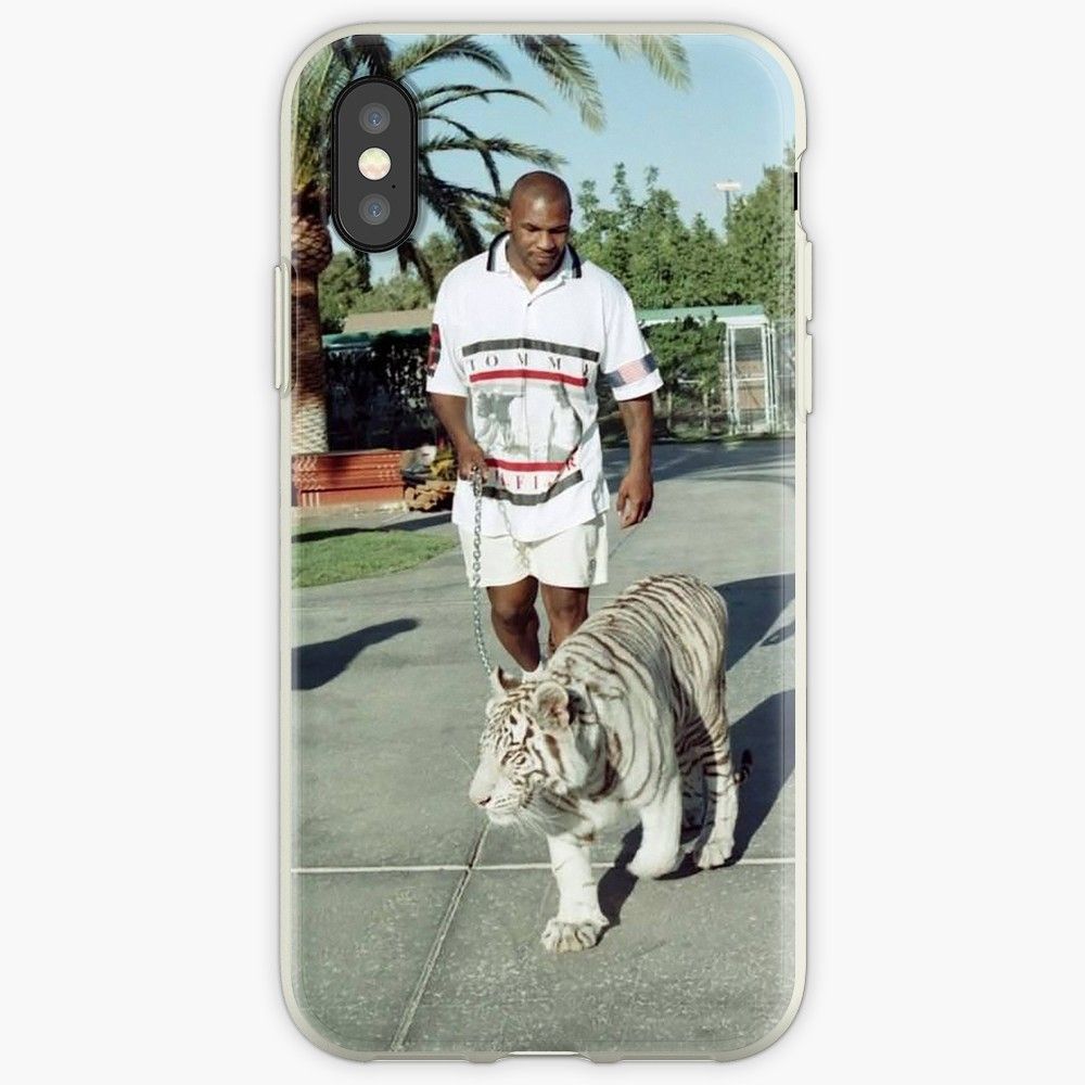 1000x1000 Mike Tyson T Sh for iPhone 11 X XS Max XR Cute Cat Tom Cover for iphone 8 7 6 6S Plus Soft Silicone Clear _