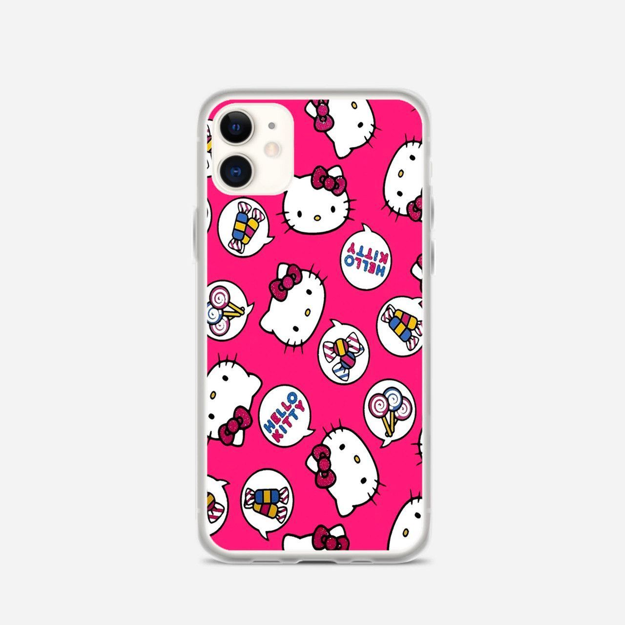 1280x1280 Sanrio Hello Kitty Pink Wallpaper iPhone 12 Mini Case