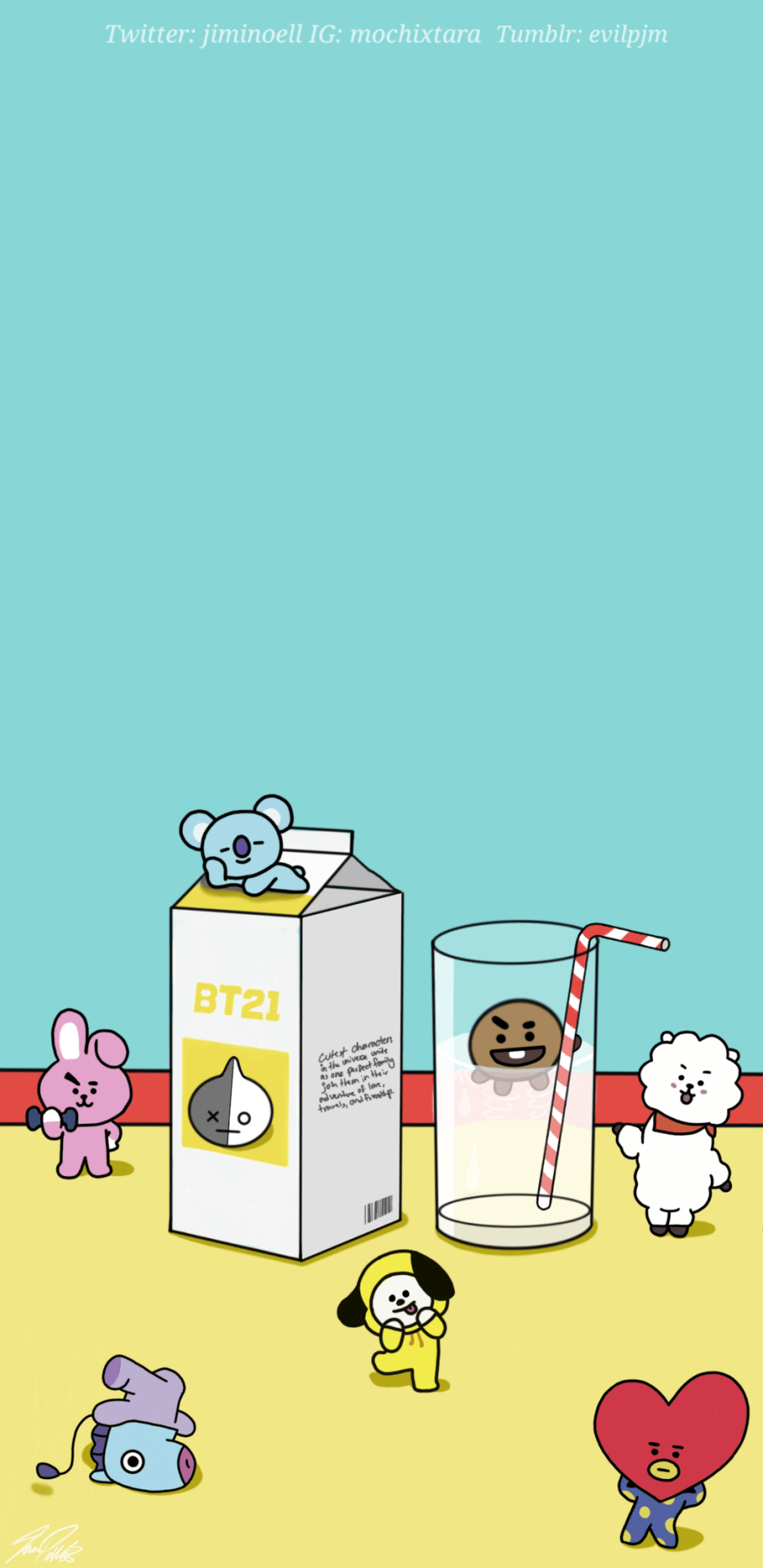 Bt21 Iphone Wallpapers Top Free Bt21 Iphone Backgrounds