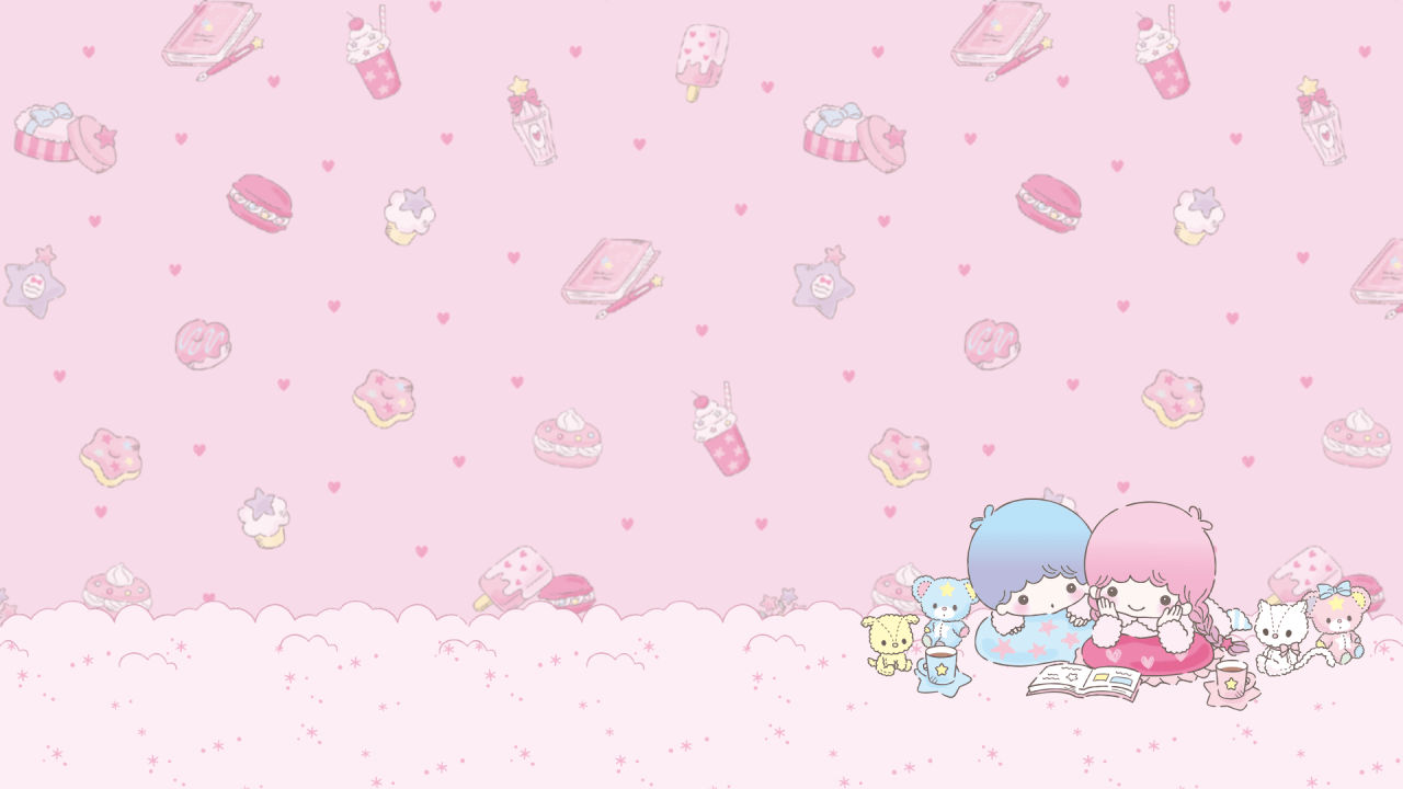 1280x720 Pink Sanrio Desktop Wallpaper