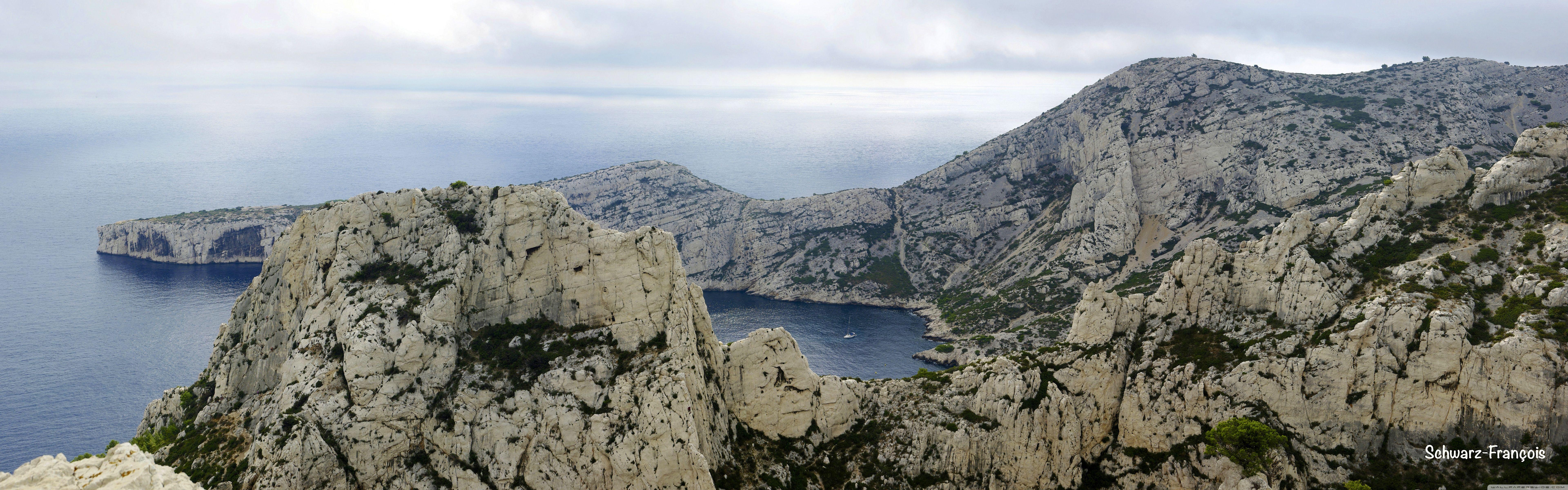7680x2400 Calanque De Sugiton Panoramic ❤ 4K HD Desktop Wallpaper for 4K