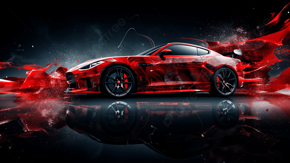 1200x675 Car Red Illustration Background, Car, Transportation, Car Illustration Background Image And Wallpaper for Free Download