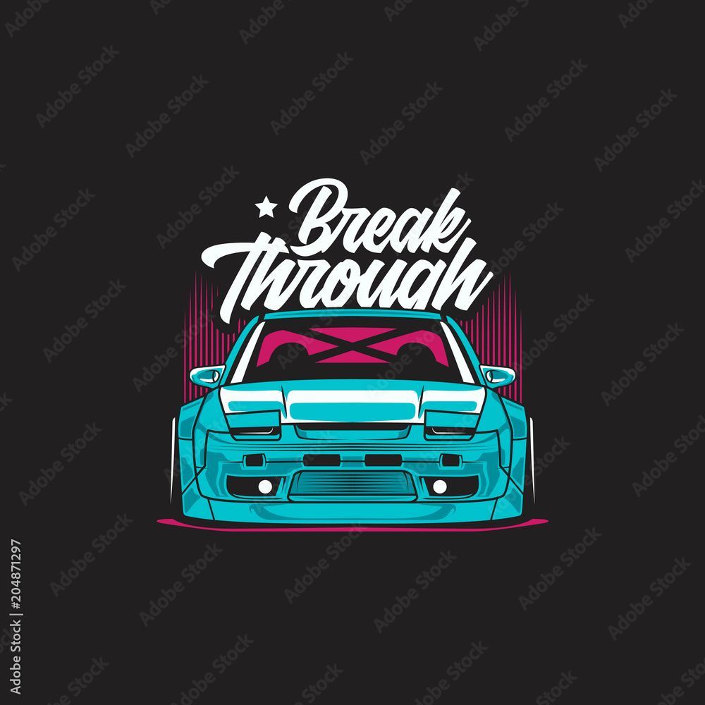 1000x1000 Sport Car Illustration Stock Vector