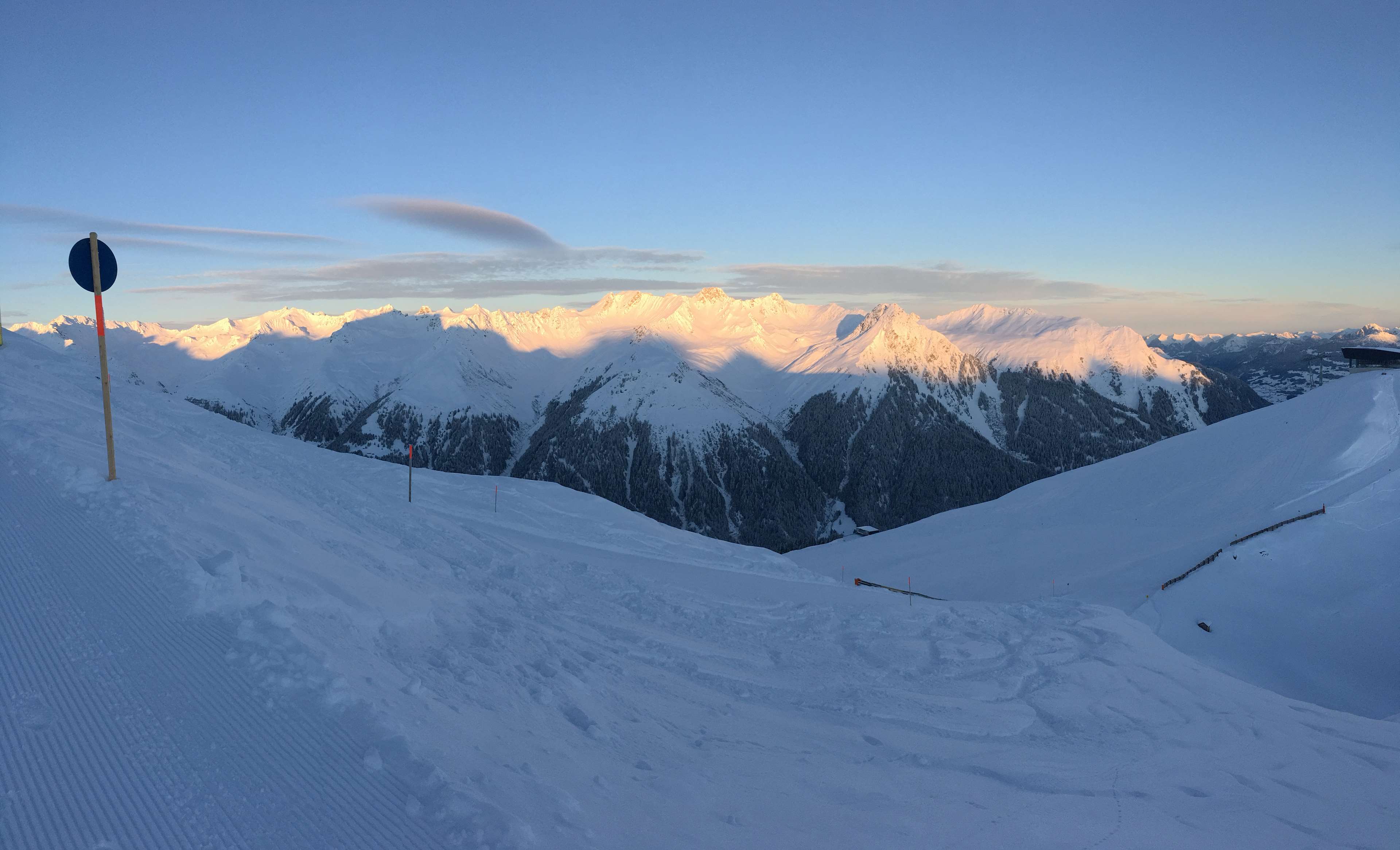 3840x2332 ski resort, snow capped mountains 4k wallpaper and background