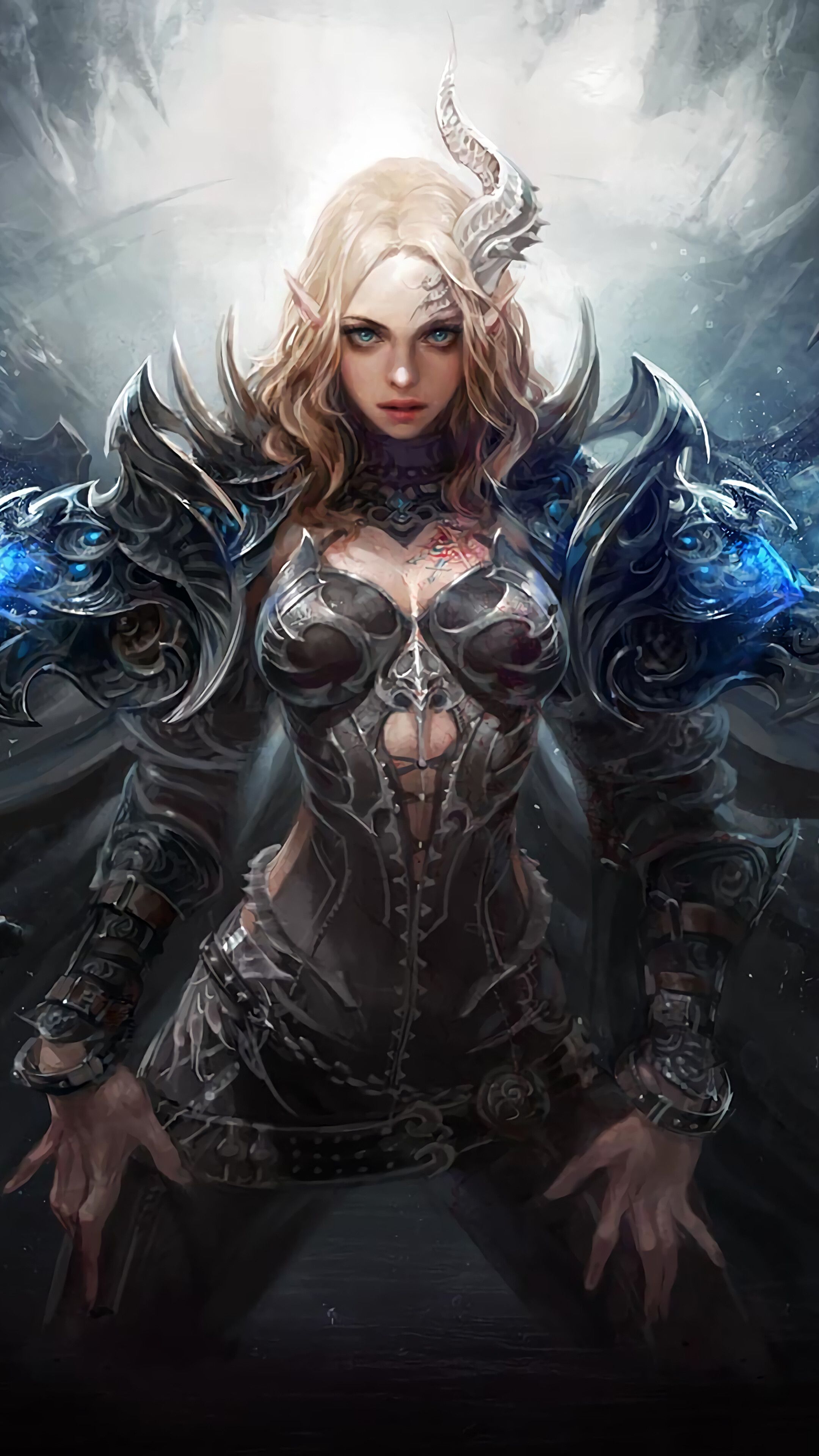 2160x3840 Fantasy, Girl, Demon, Warrior, 4k Gallery HD Wallpaper