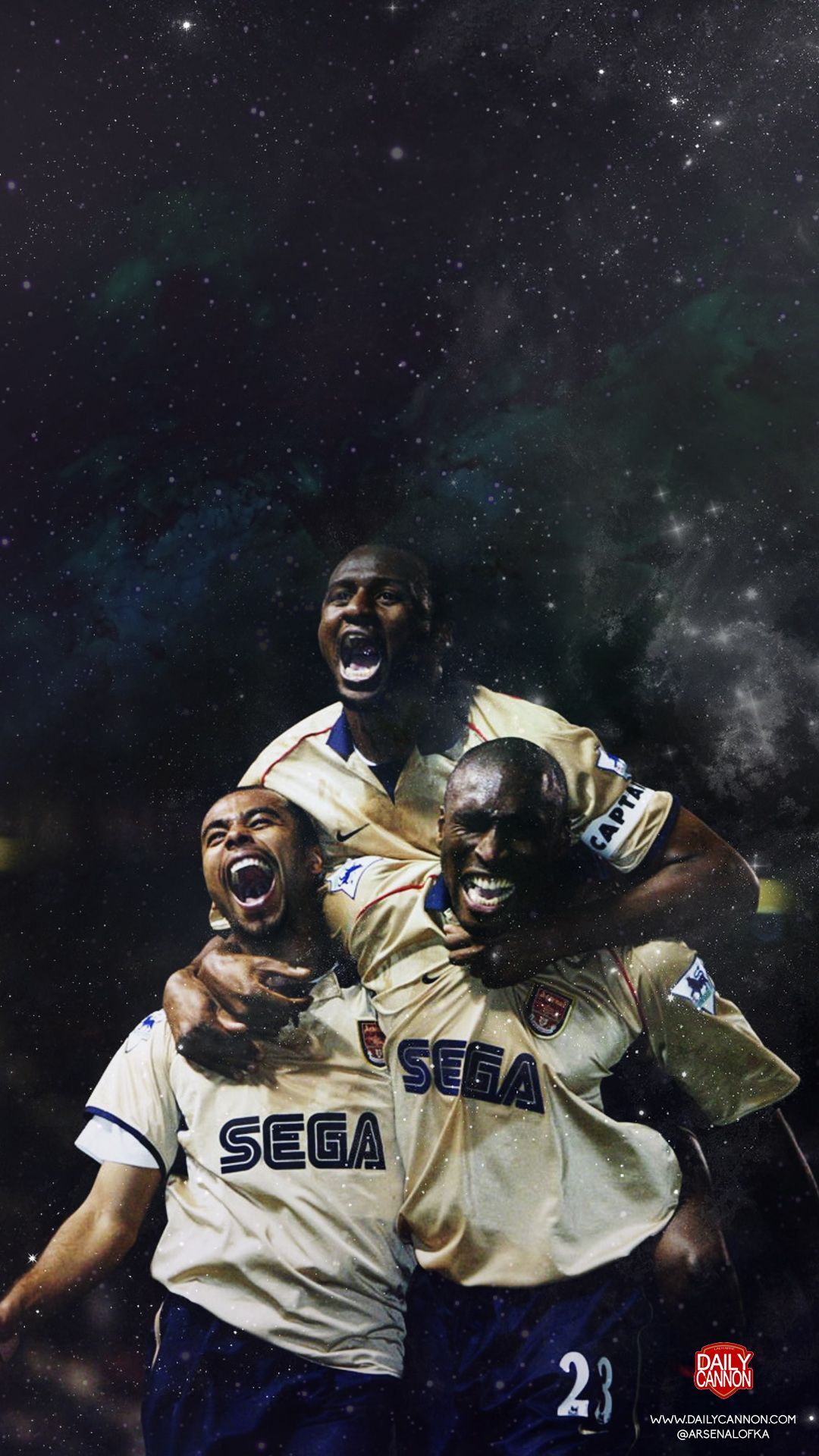 1080x1920 Arsenal mobile wallpaper featuring players worthy of wearing the shirt