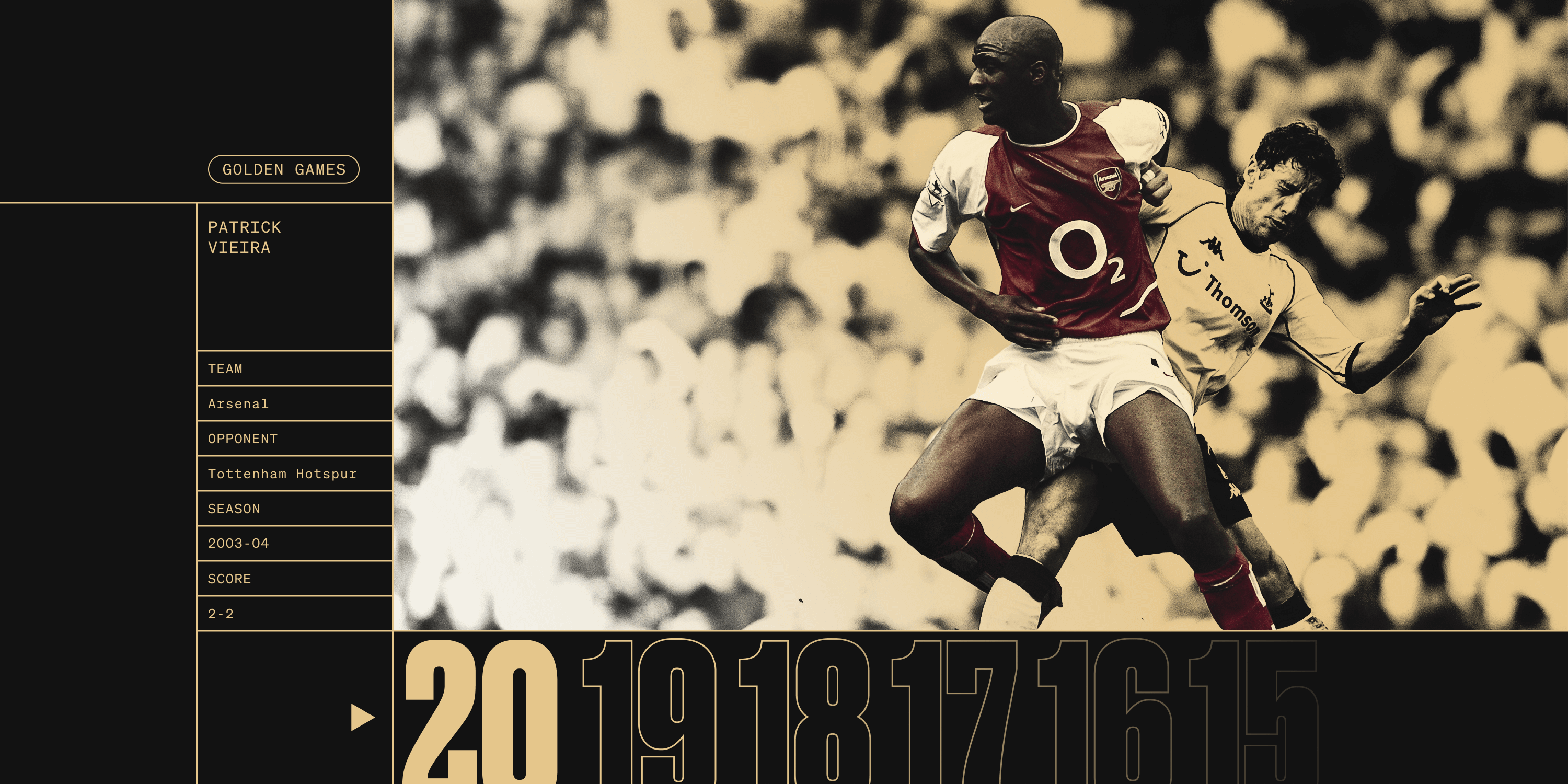 3000x1500 Best Premier League performances: No Patrick Vieira for Arsenal v Tottenham