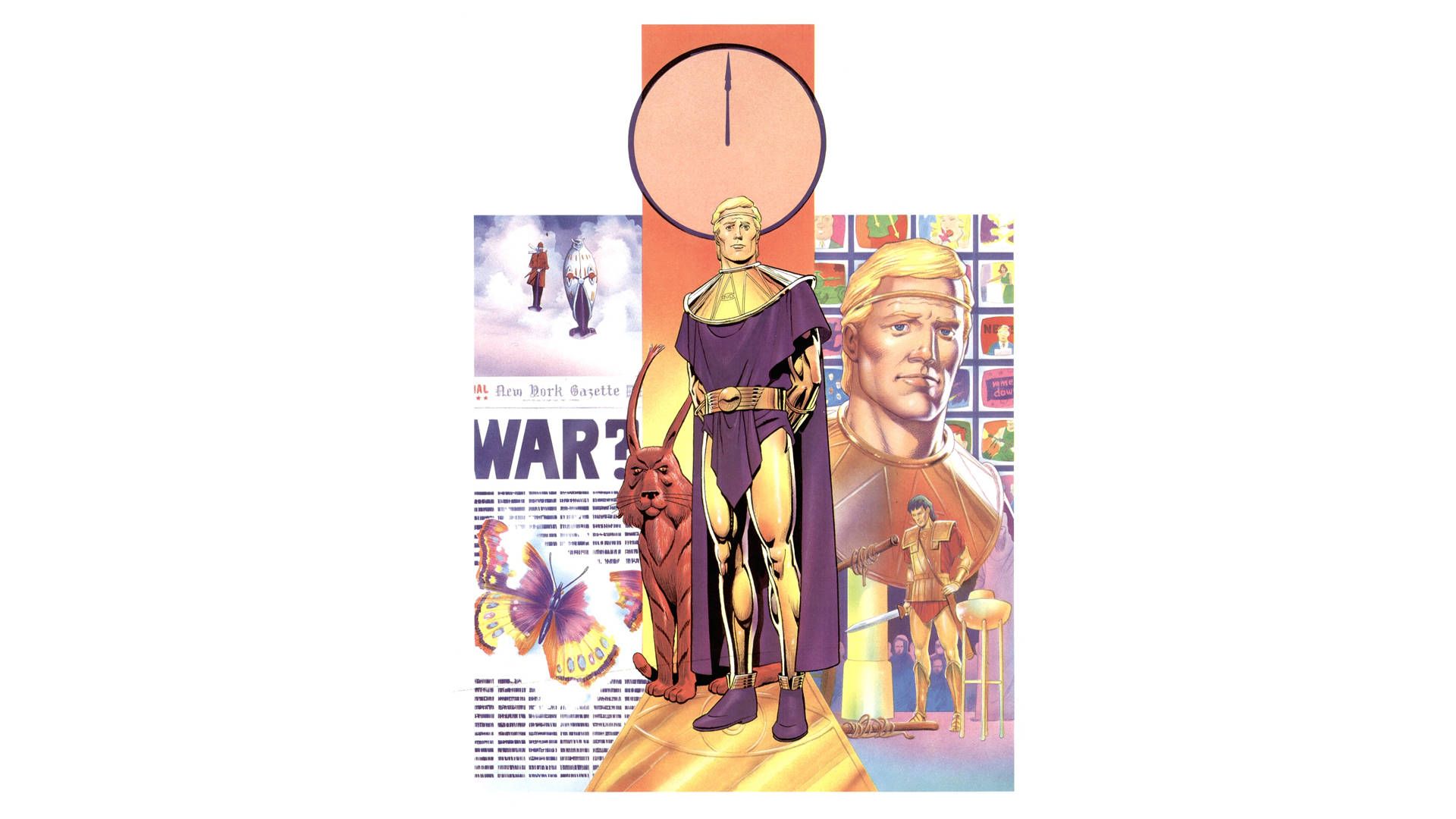 1920x1080 Download Caption: Powerful Stance of Ozymandias in Watchmen. Wallpaper