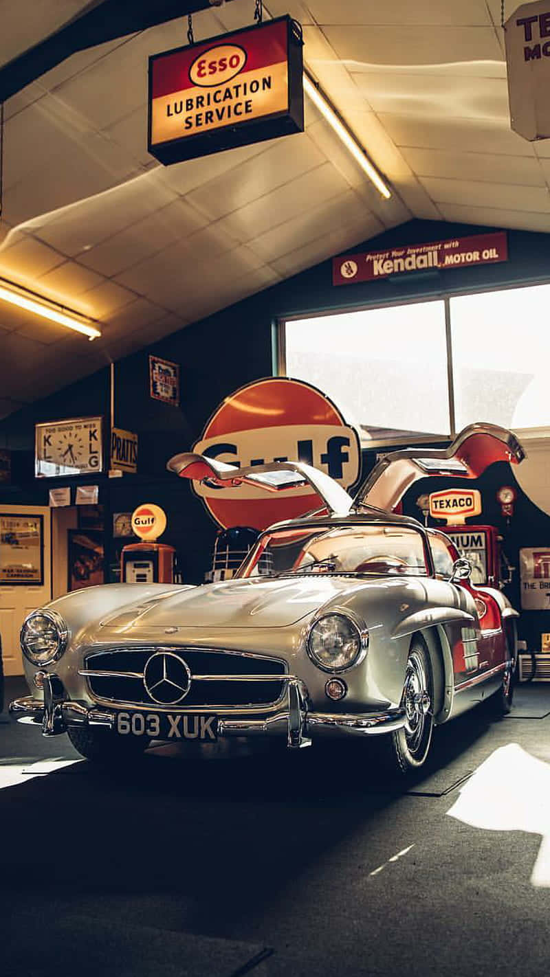 800x1422 Classic Mercedes Wallpaper