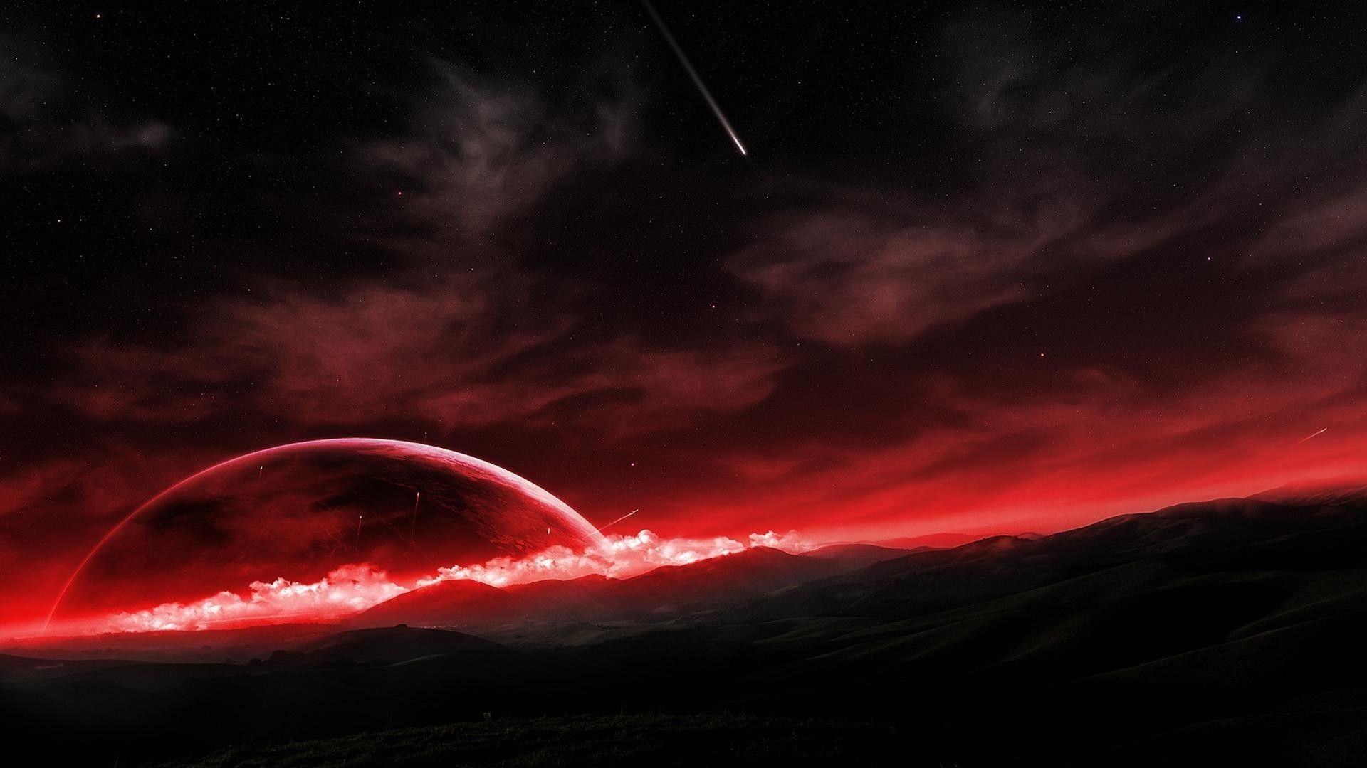 1920x1080 The horizon of the planet is a fascinating view for your phone
