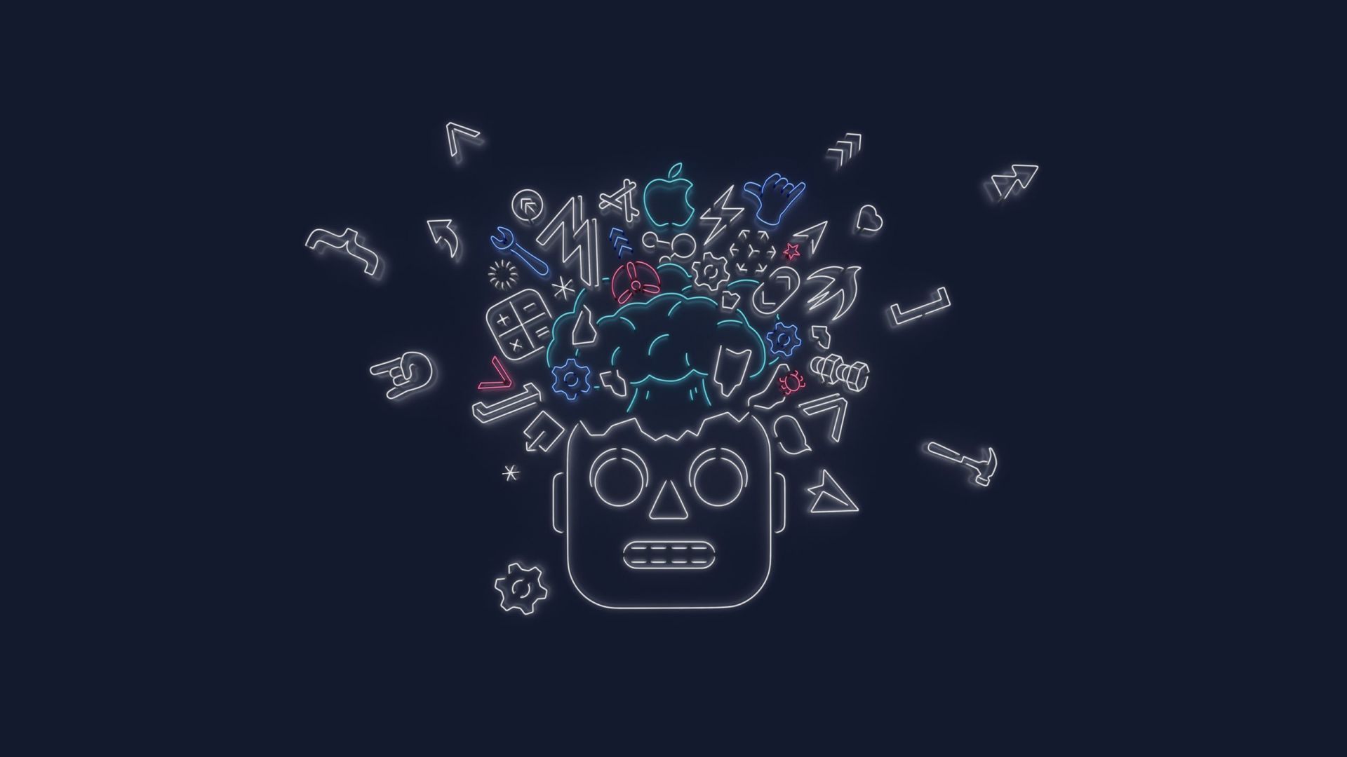 1920x1080 Wallpaper WWDC dark, OS