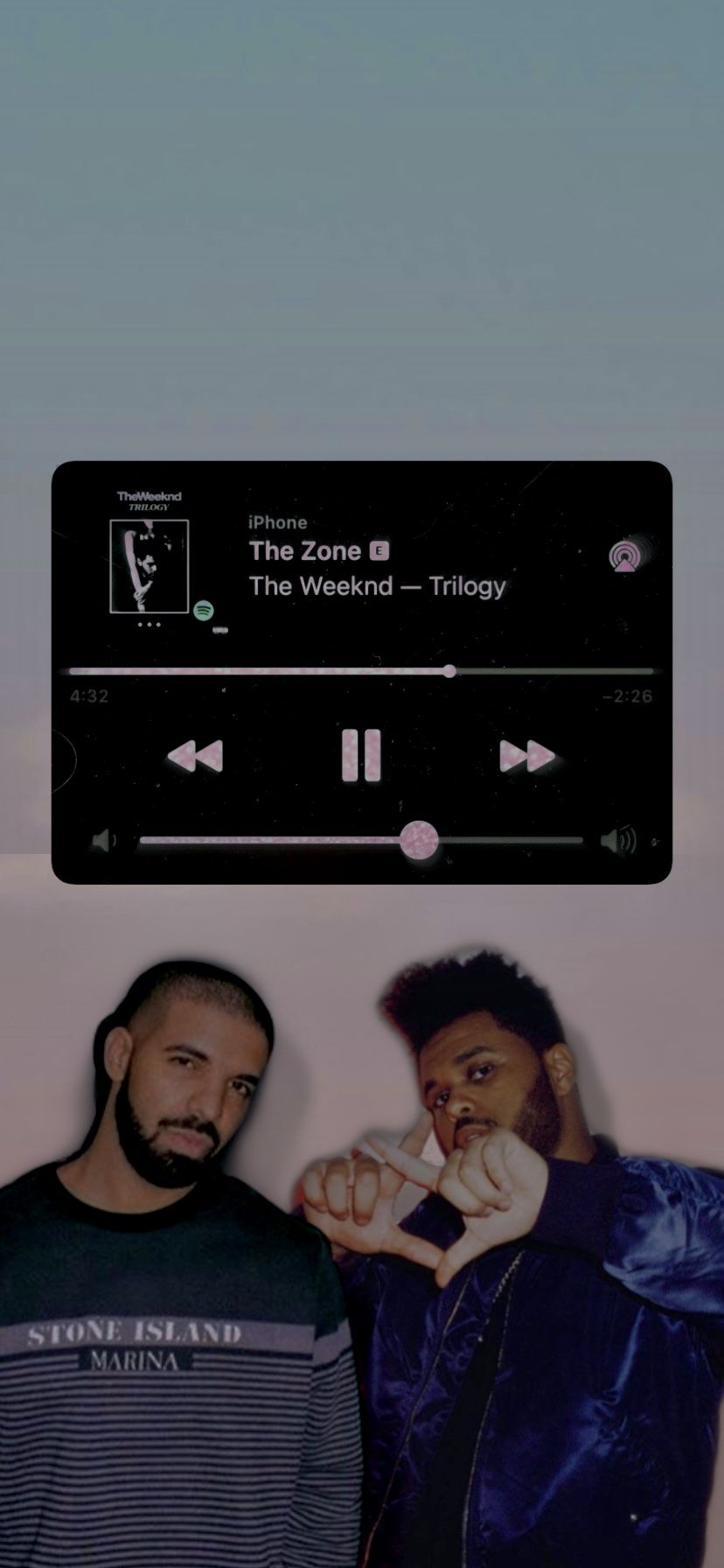 828x1792 the weeknd and drake lock screen. The weeknd, The weeknd trilogy, Drake