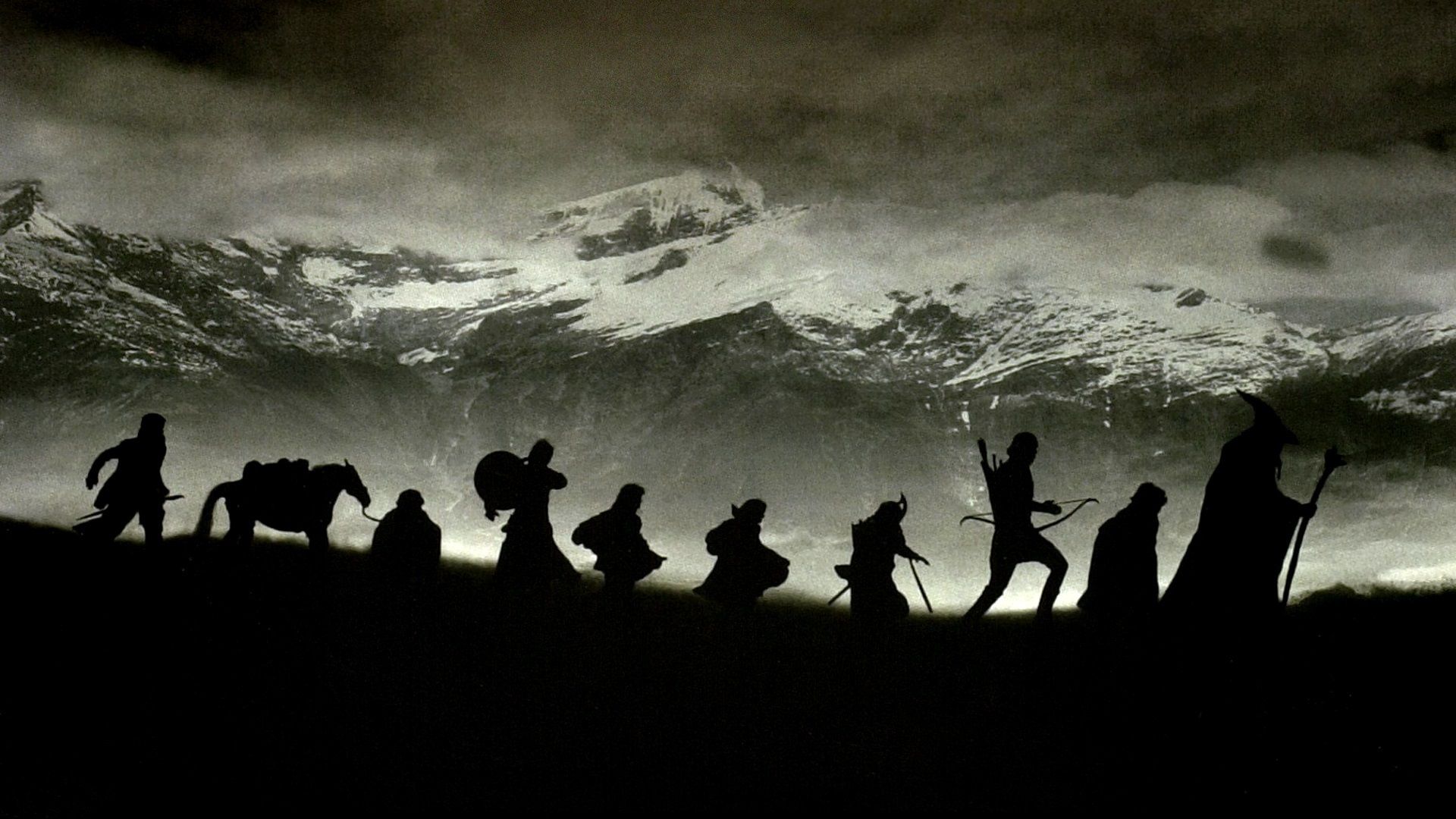 1920x1080 Lord Of The Rings Fellowship Of The Ring Minimal Poster HD Wallpaper