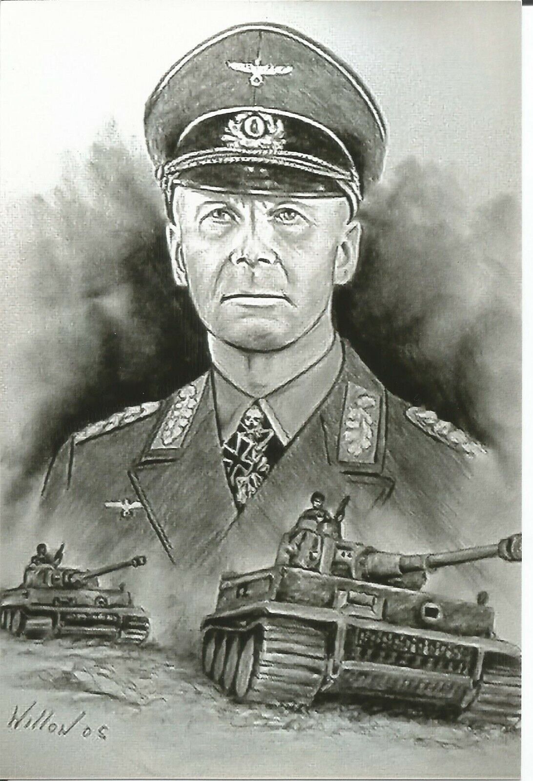 1092x1600 WW II German Photo Art - Erwin Rommel Korps