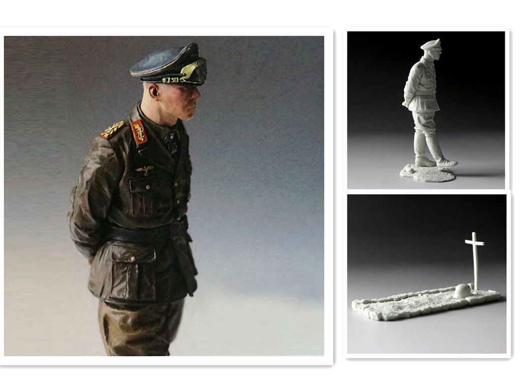 1024x768 1:16 resin soldier figure model WW II General Erwin Rommel Unassembled Unpainted