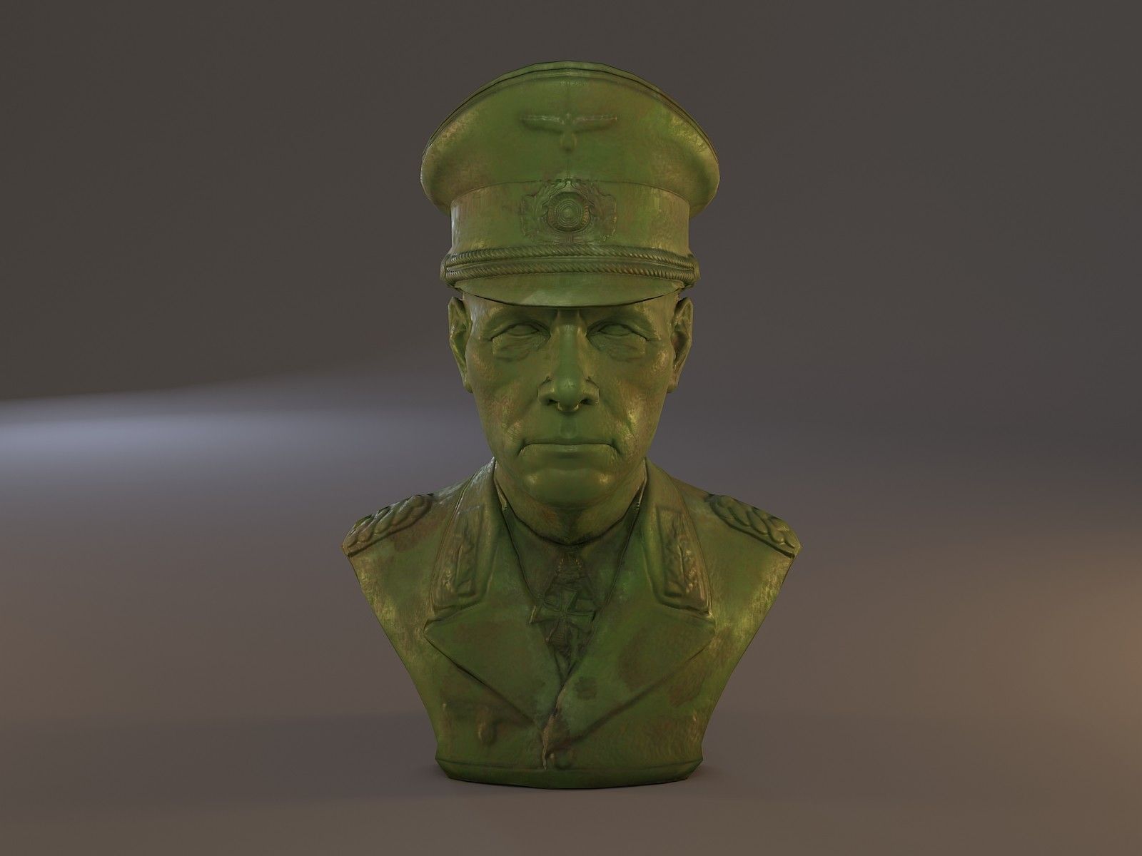 1600x1200 Erwin Rommel Bust Low Poly