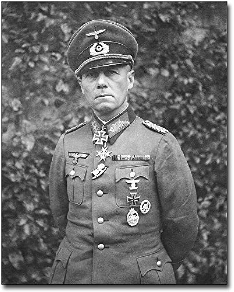 804x1000 Desert Fox General Erwin Rommel WWII 8x10 Silver Halide Photo Print: Photographs: Posters & Prints