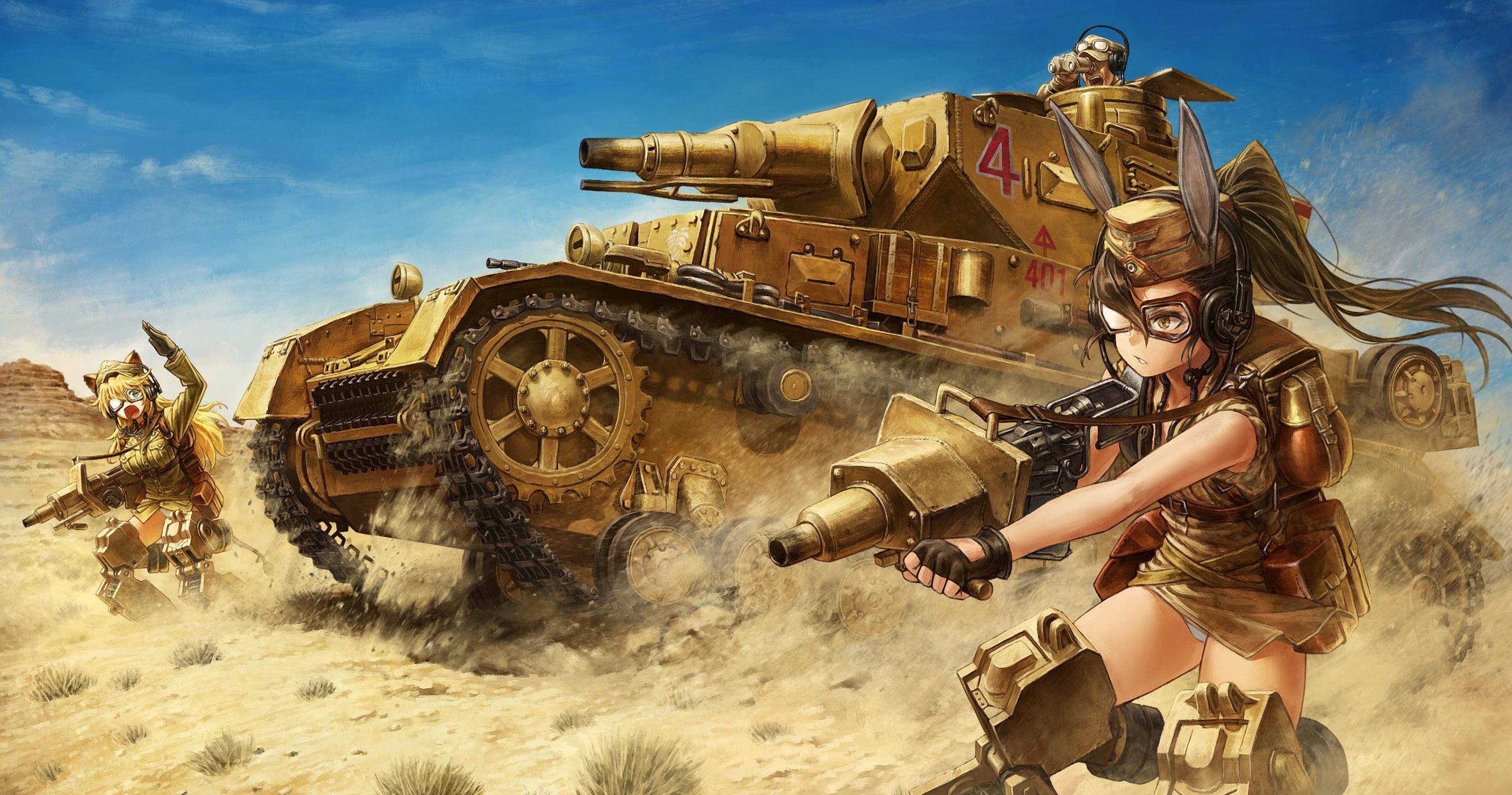 2862x1505 Erwin Rommel's Literal Desert Fox Tank Girls