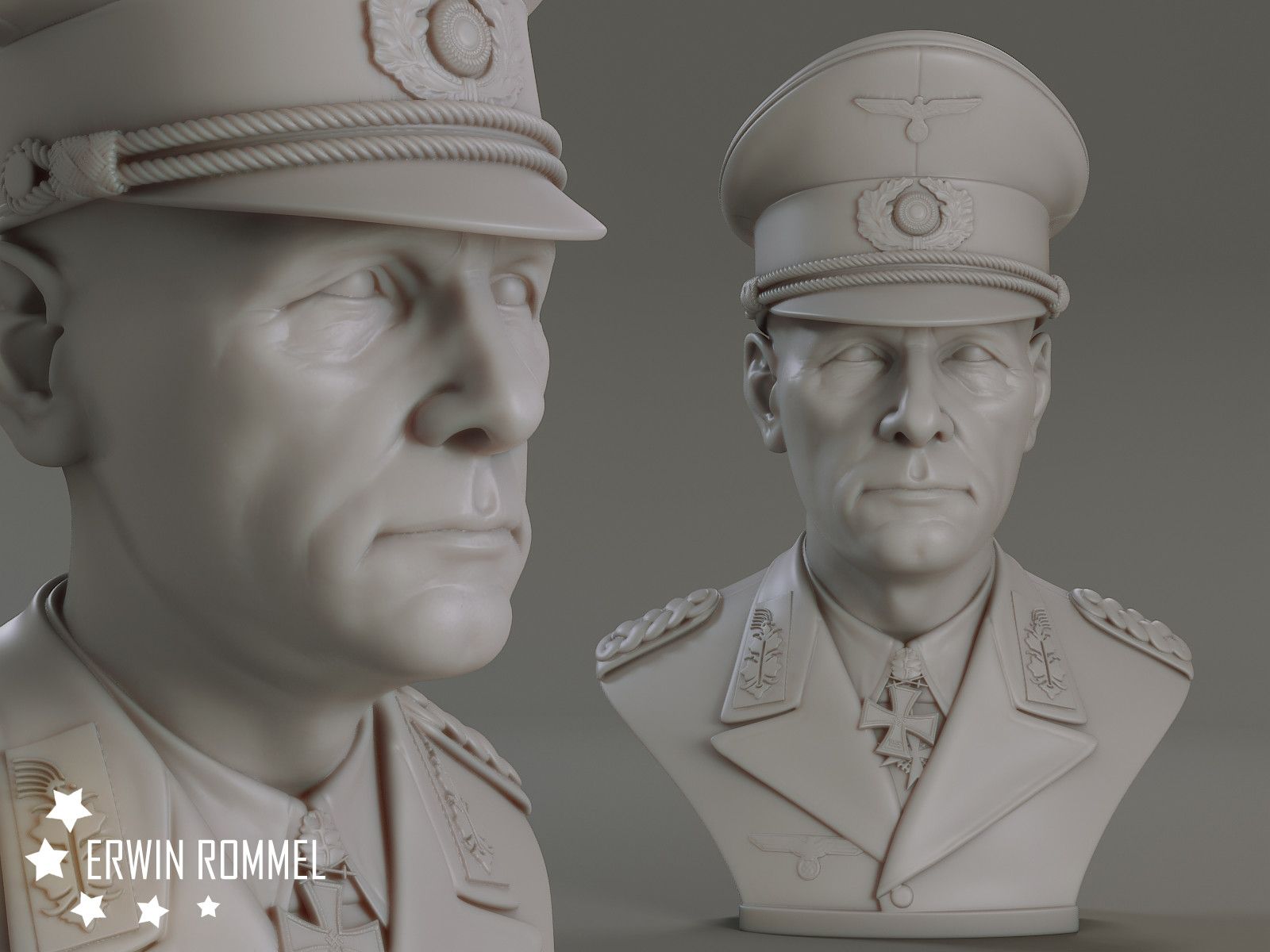 1600x1200 Erwin Rommel Bust